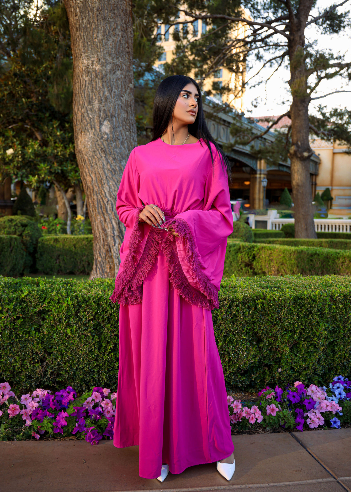 Modest maxi dress Be captivated in tassel Kabayare