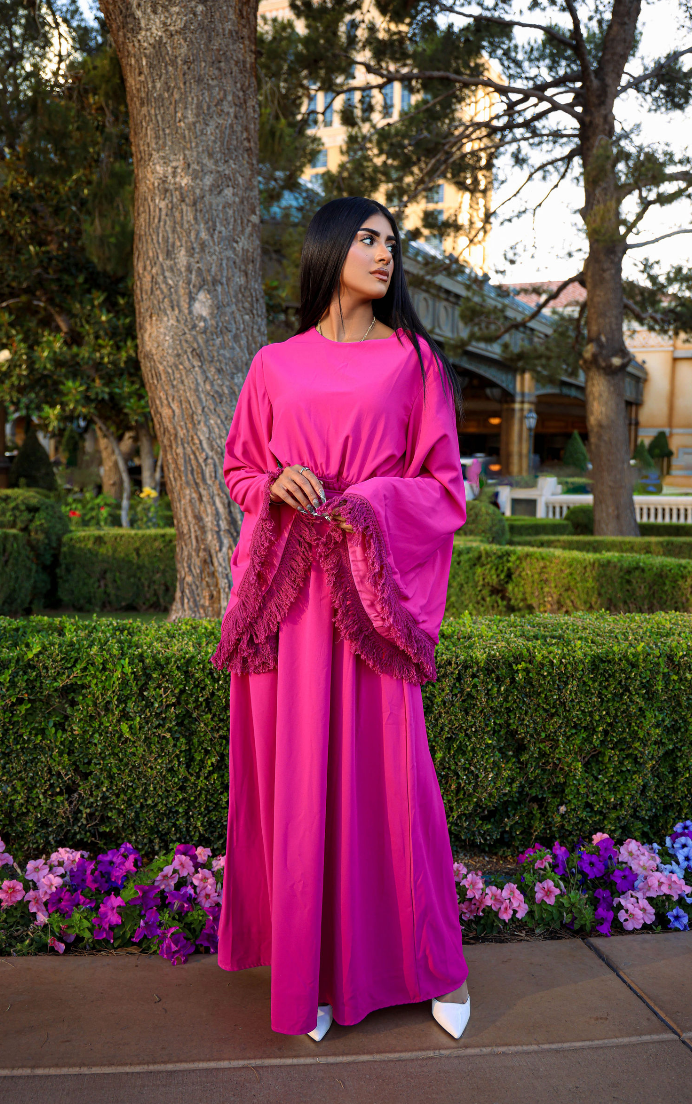 Modest maxi dress Be captivated in tassel Kabayare