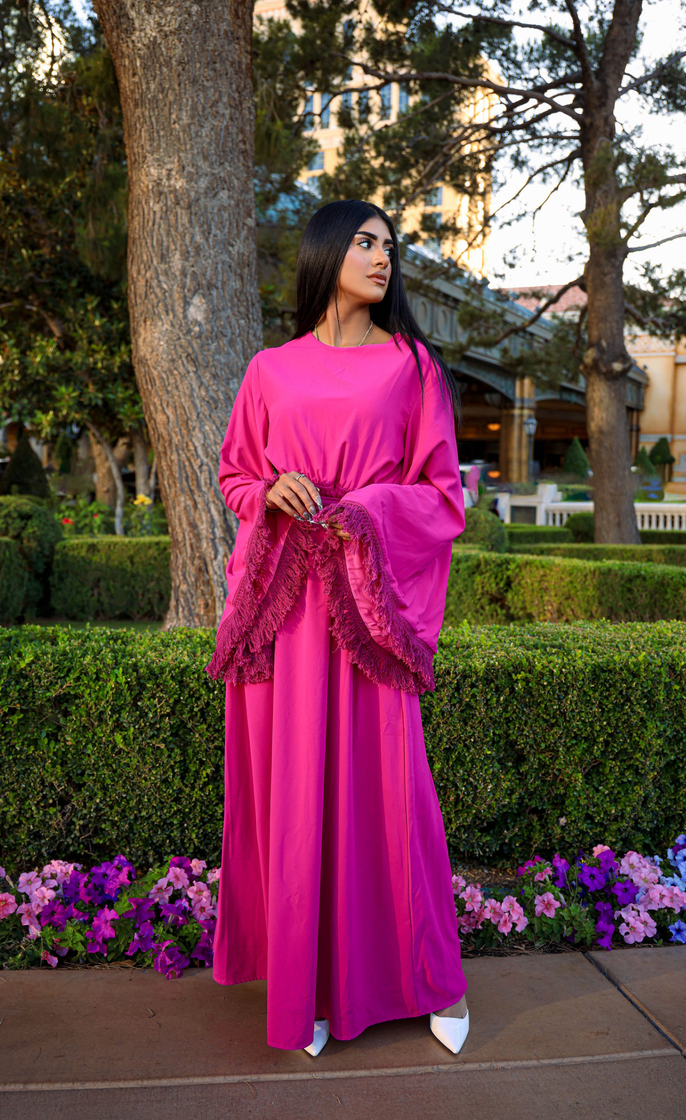 Modest maxi dress Be captivated in tassel Kabayare