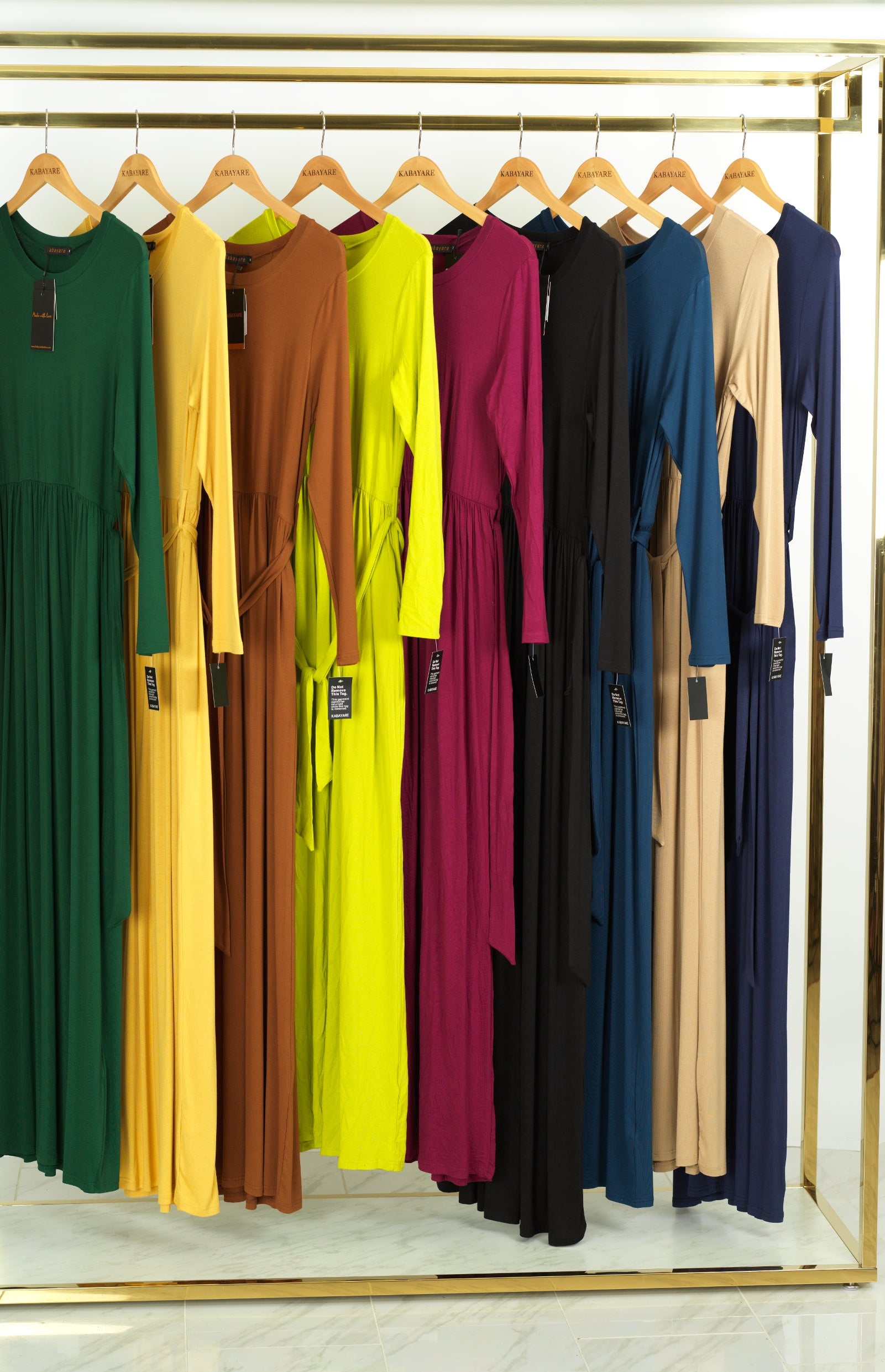 Modest maxi dress Cotton Candy Jersey Kabayare