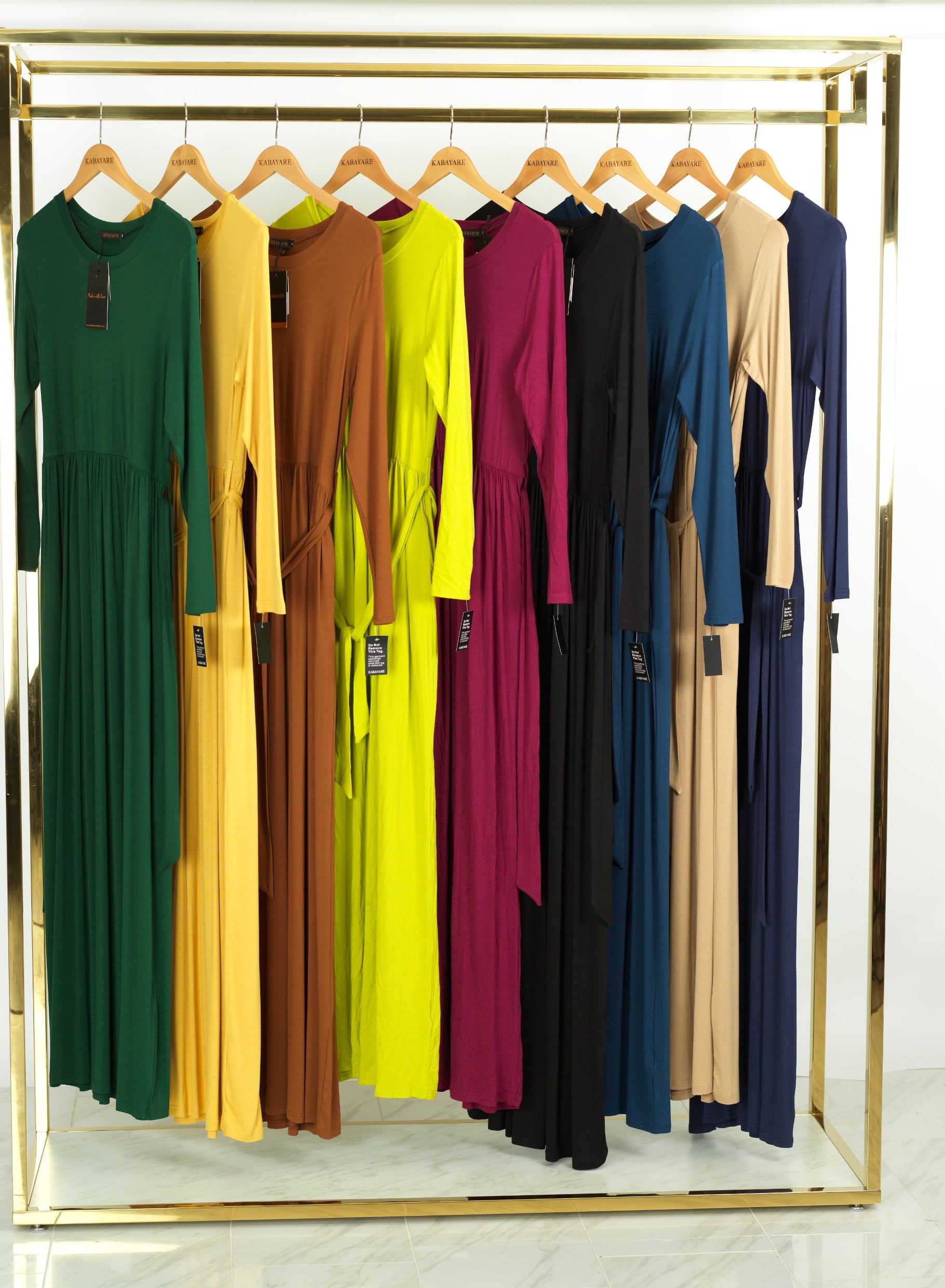 Modest maxi dress Cotton Candy Jersey Kabayare