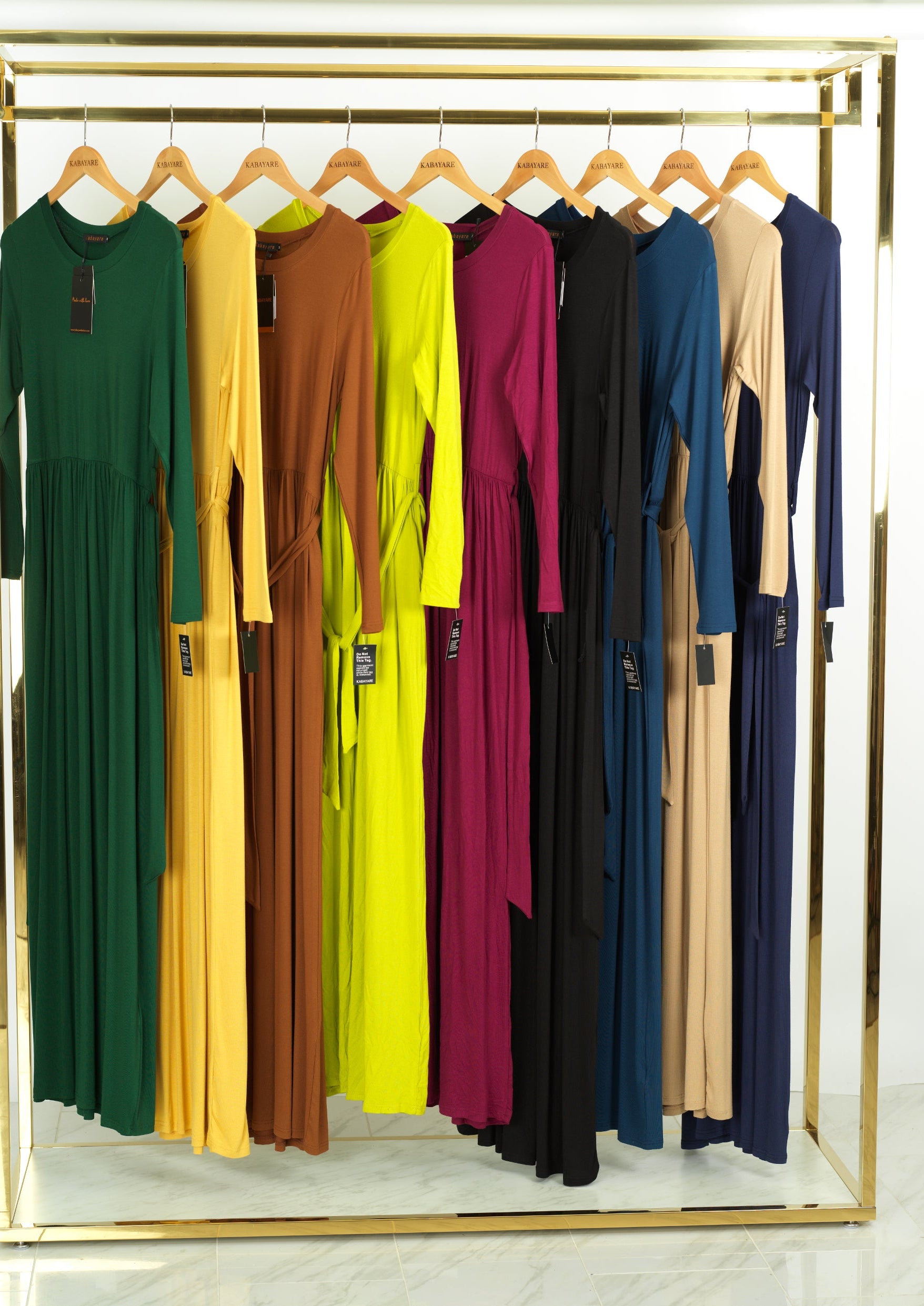 Modest maxi dress Cotton Candy Jersey Kabayare