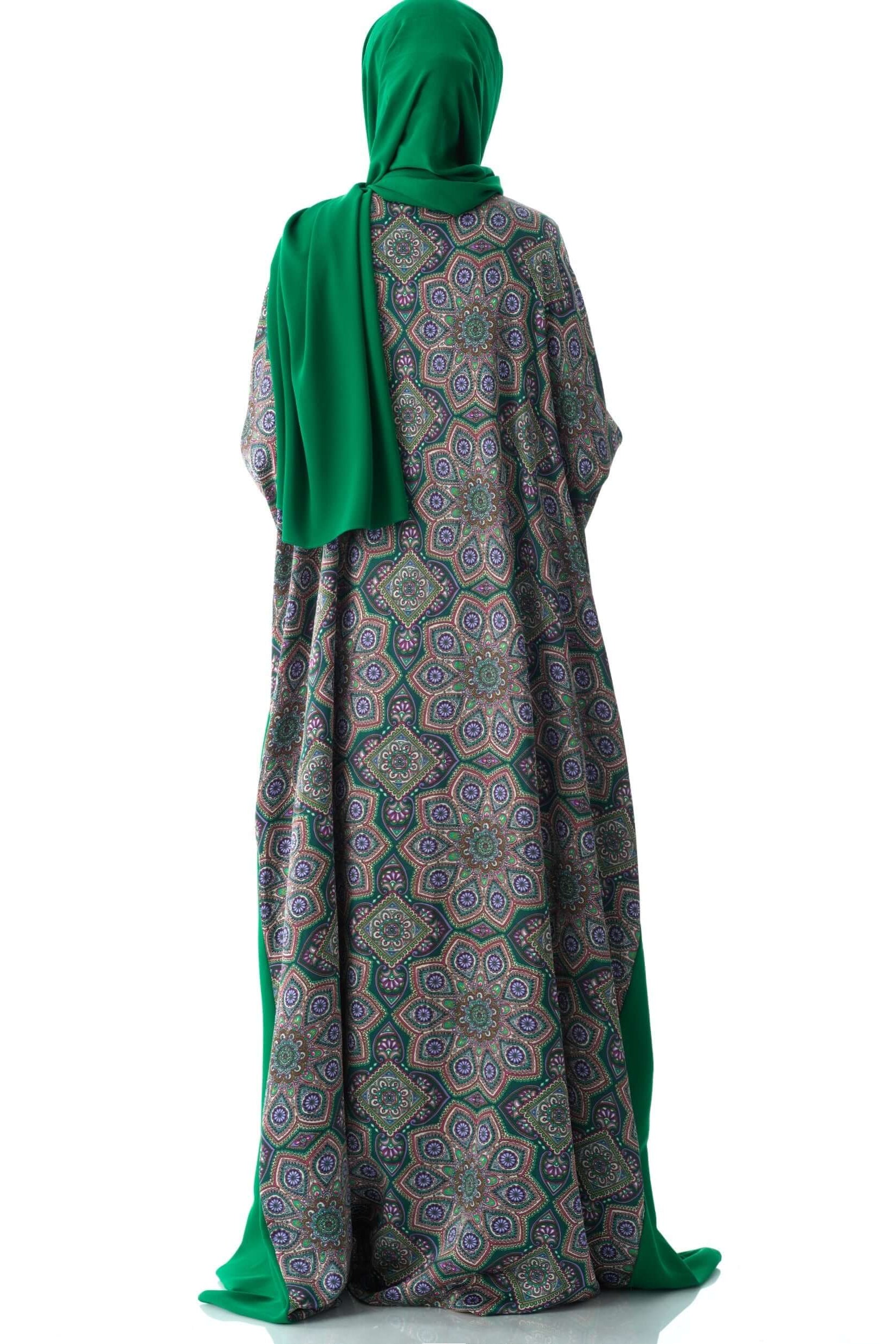 Moroccan print abaya set Kabayare