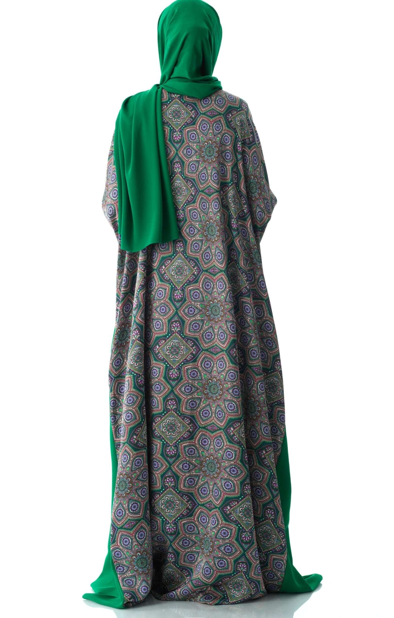 Moroccan print abaya set Kabayare