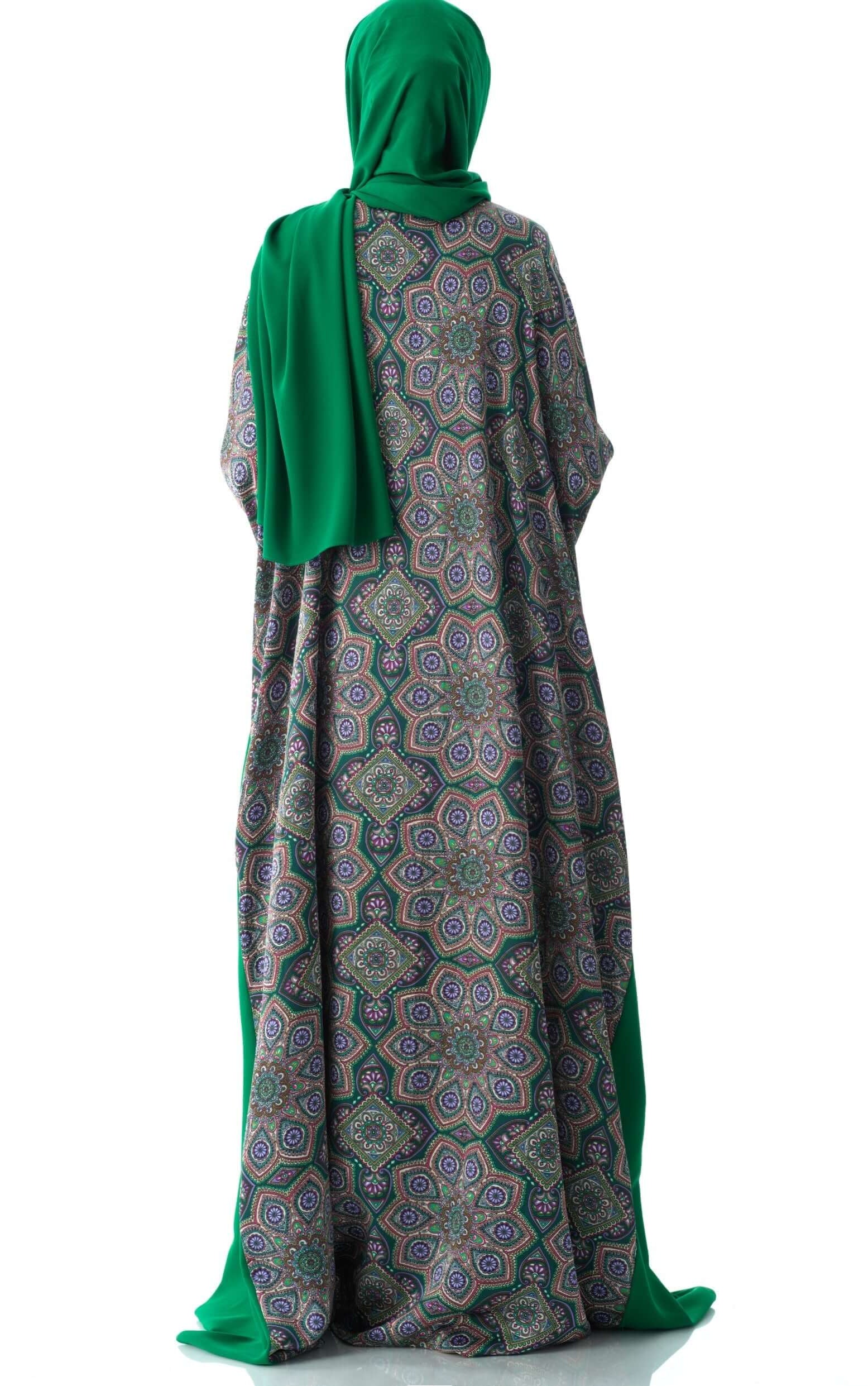 Moroccan print abaya set Kabayare