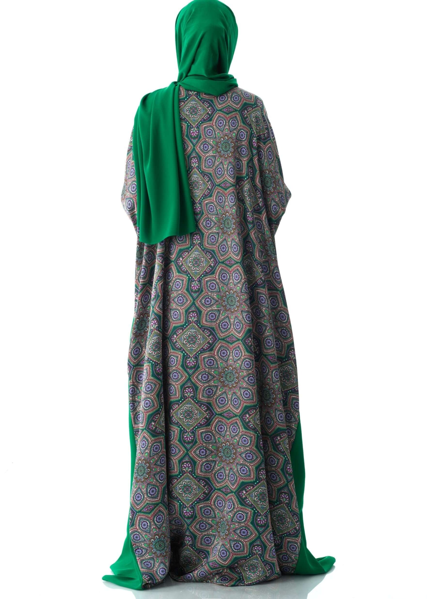 Moroccan print abaya set Kabayare