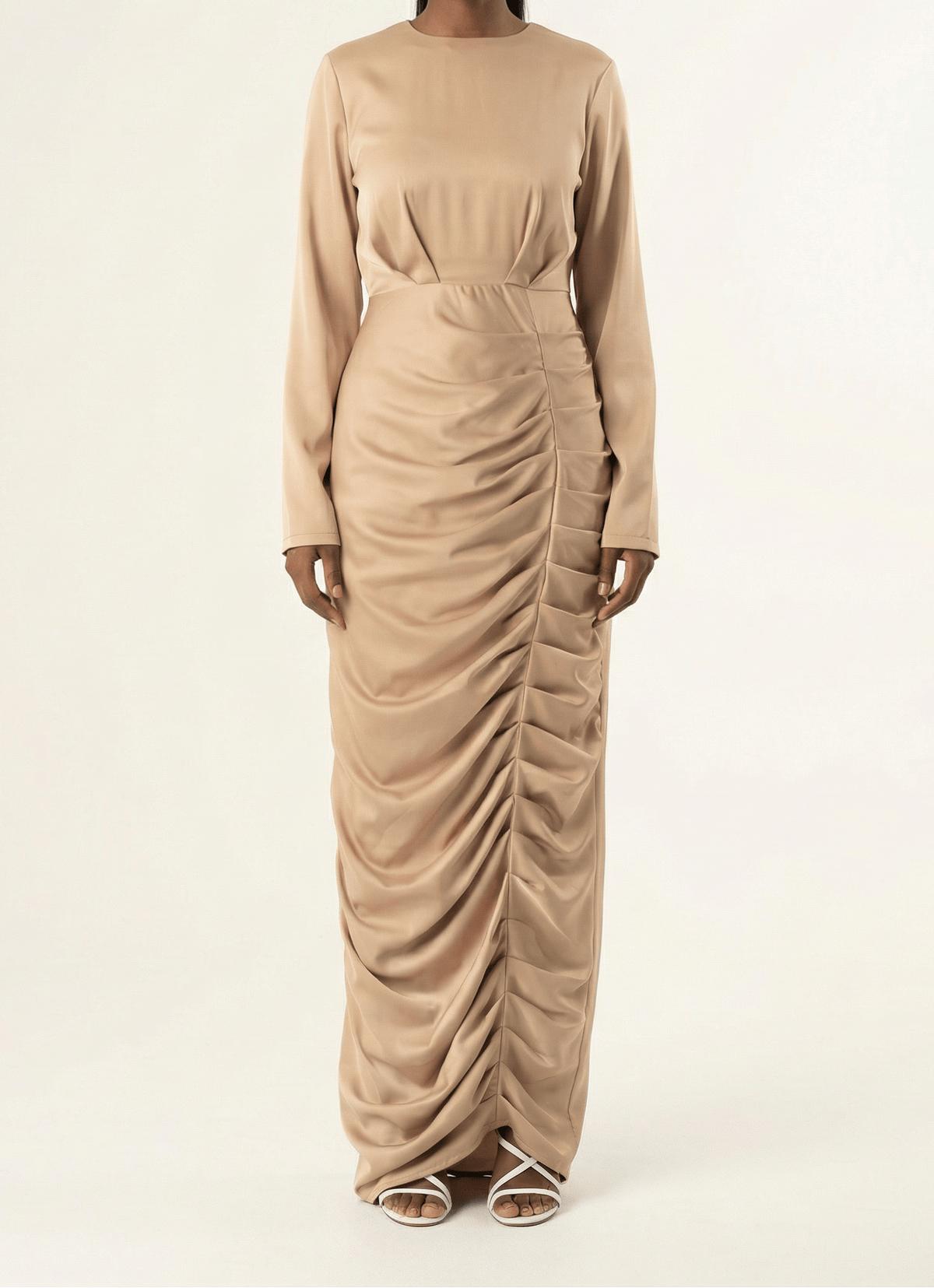 My love for satin maxi dress Kabayare