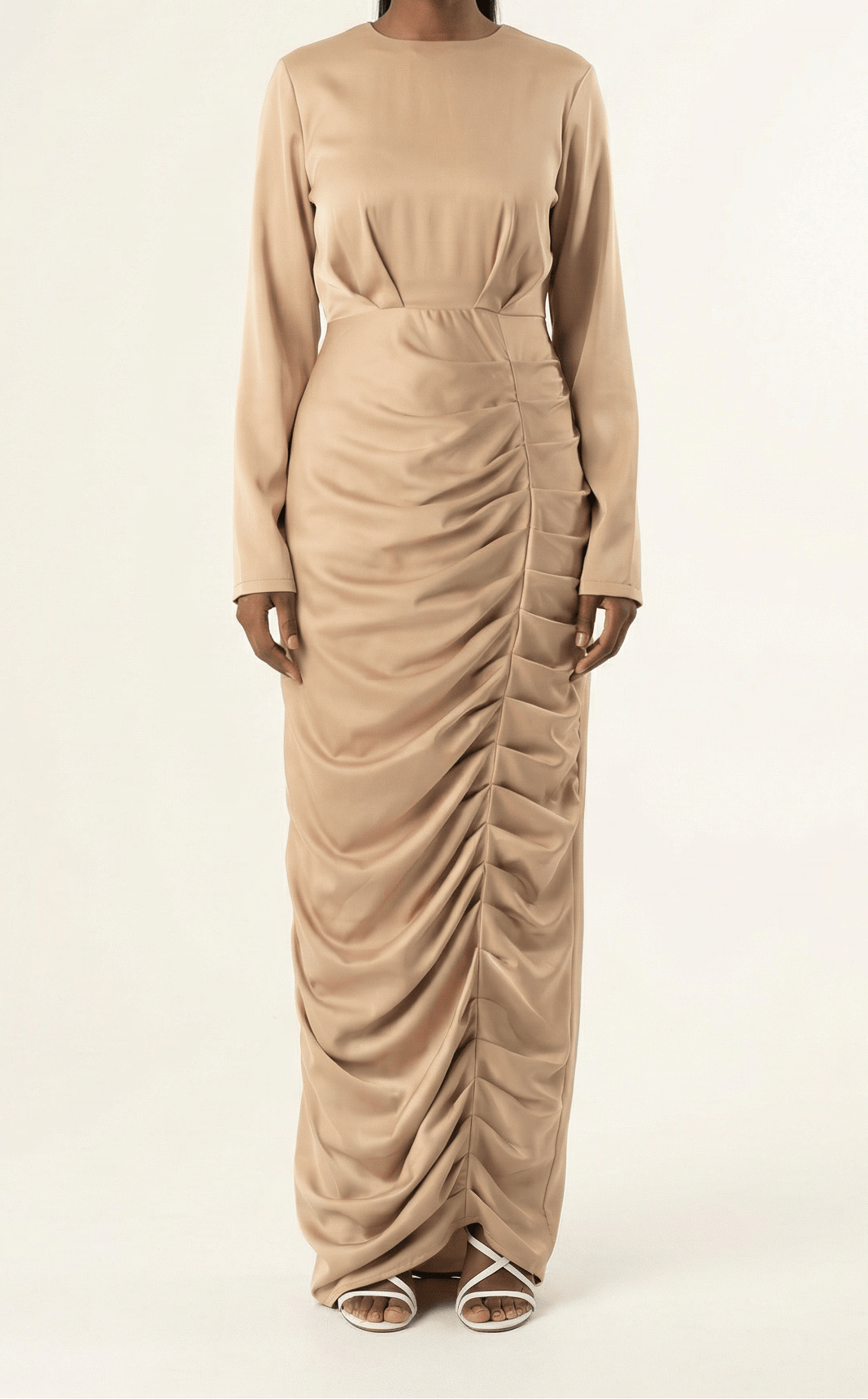 My love for satin maxi dress Kabayare