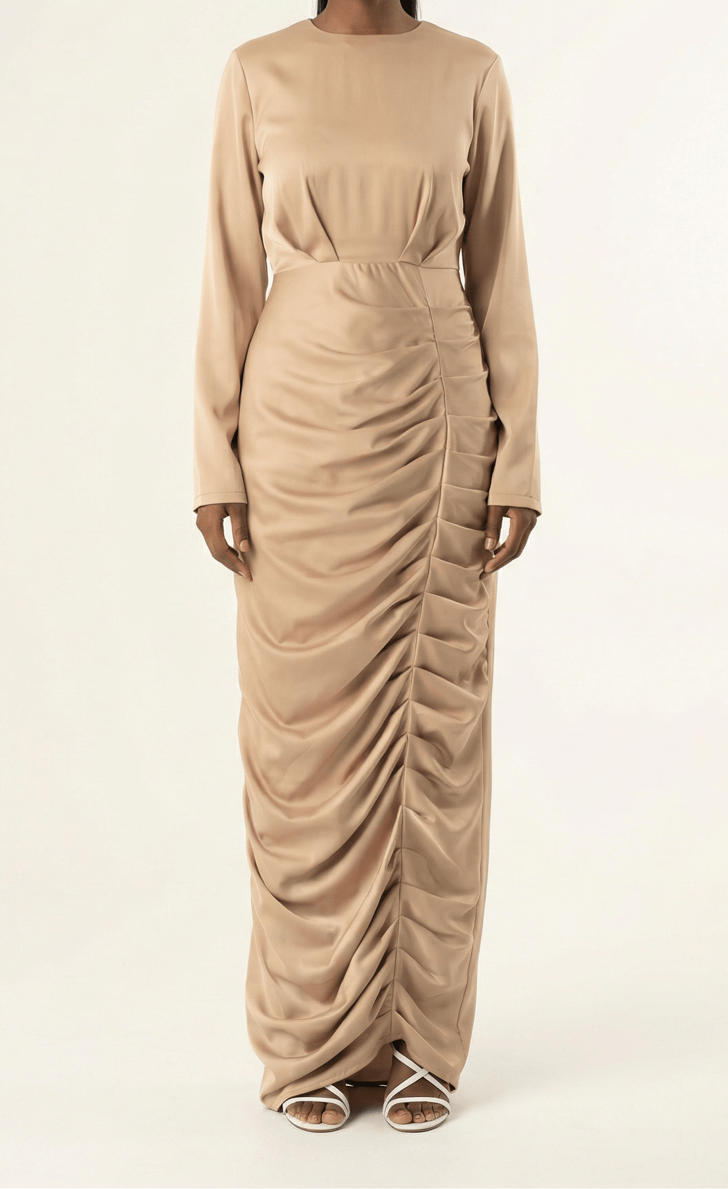 My love for satin maxi dress Kabayare