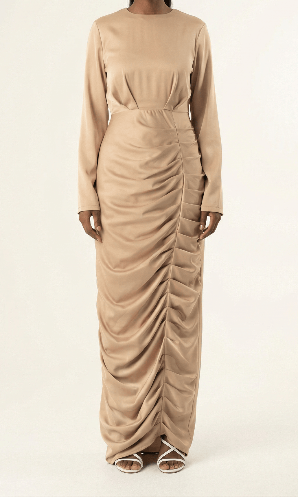 My love for satin maxi dress Kabayare