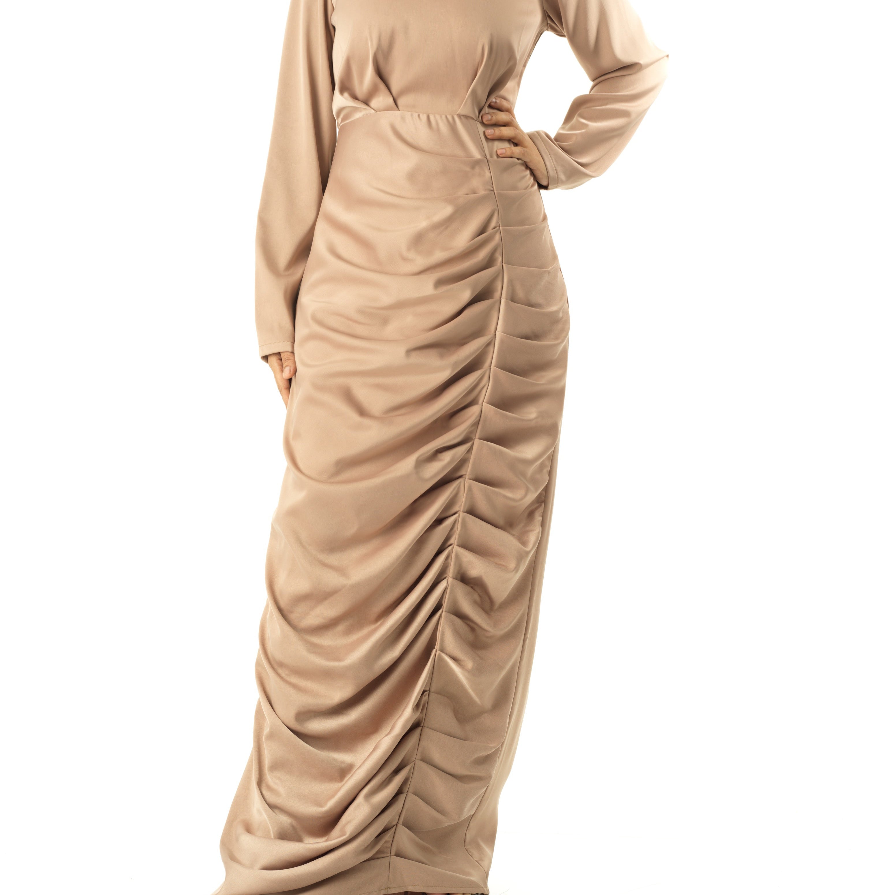 My love for satin maxi dress Kabayare