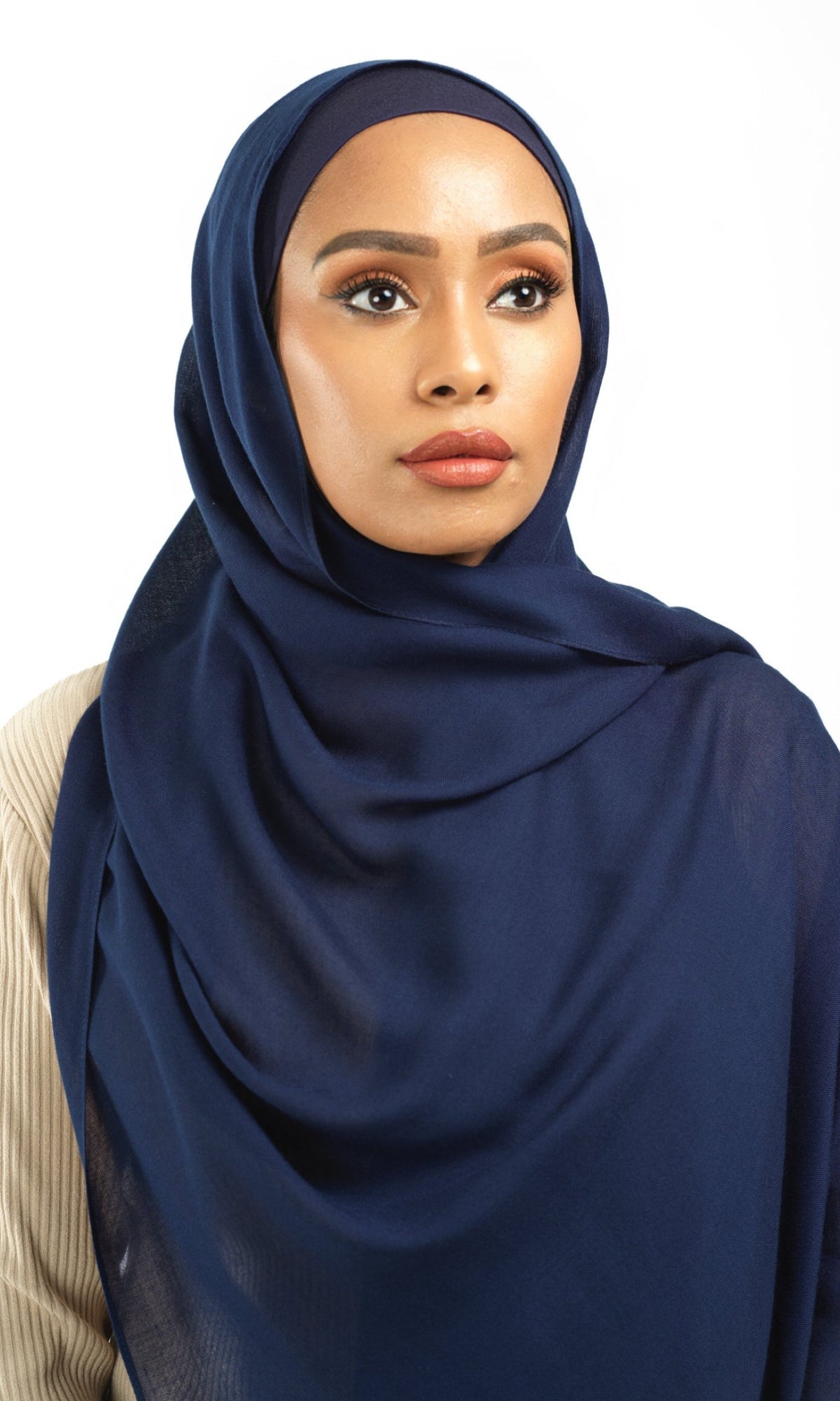 Navy Blue Modal hijab Kabayare