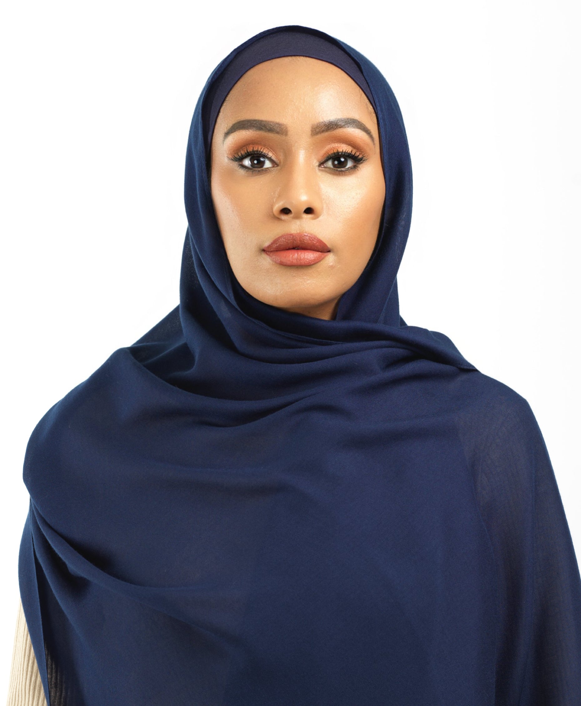 Navy Blue Modal hijab Kabayare