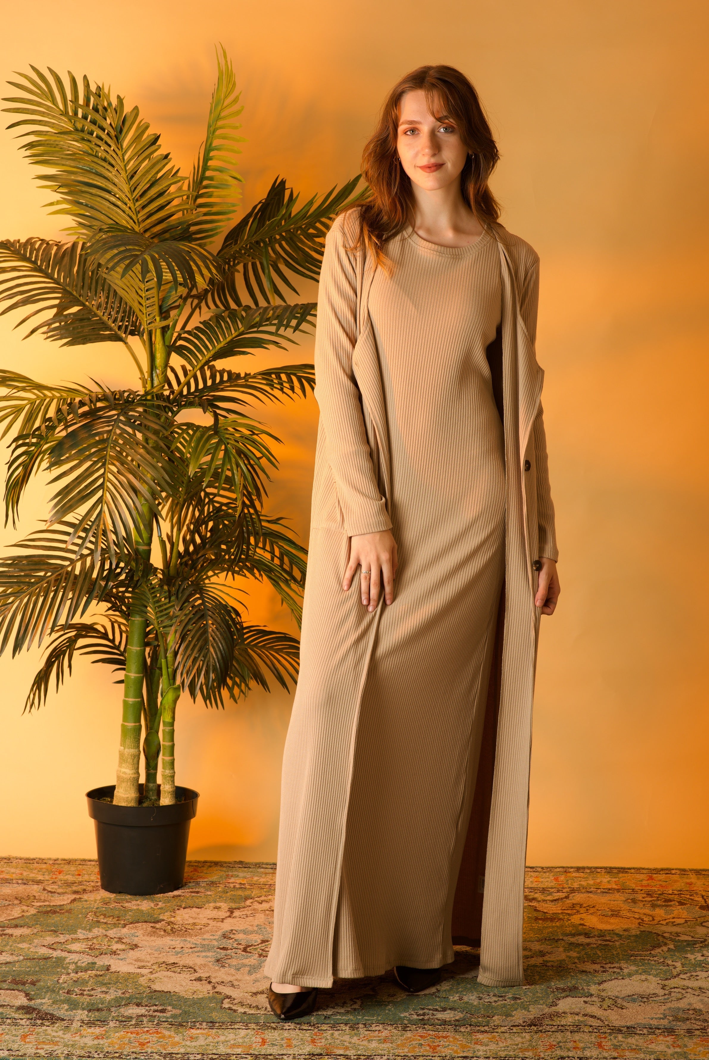 Nude unparalleled elegance matching set Kabayare