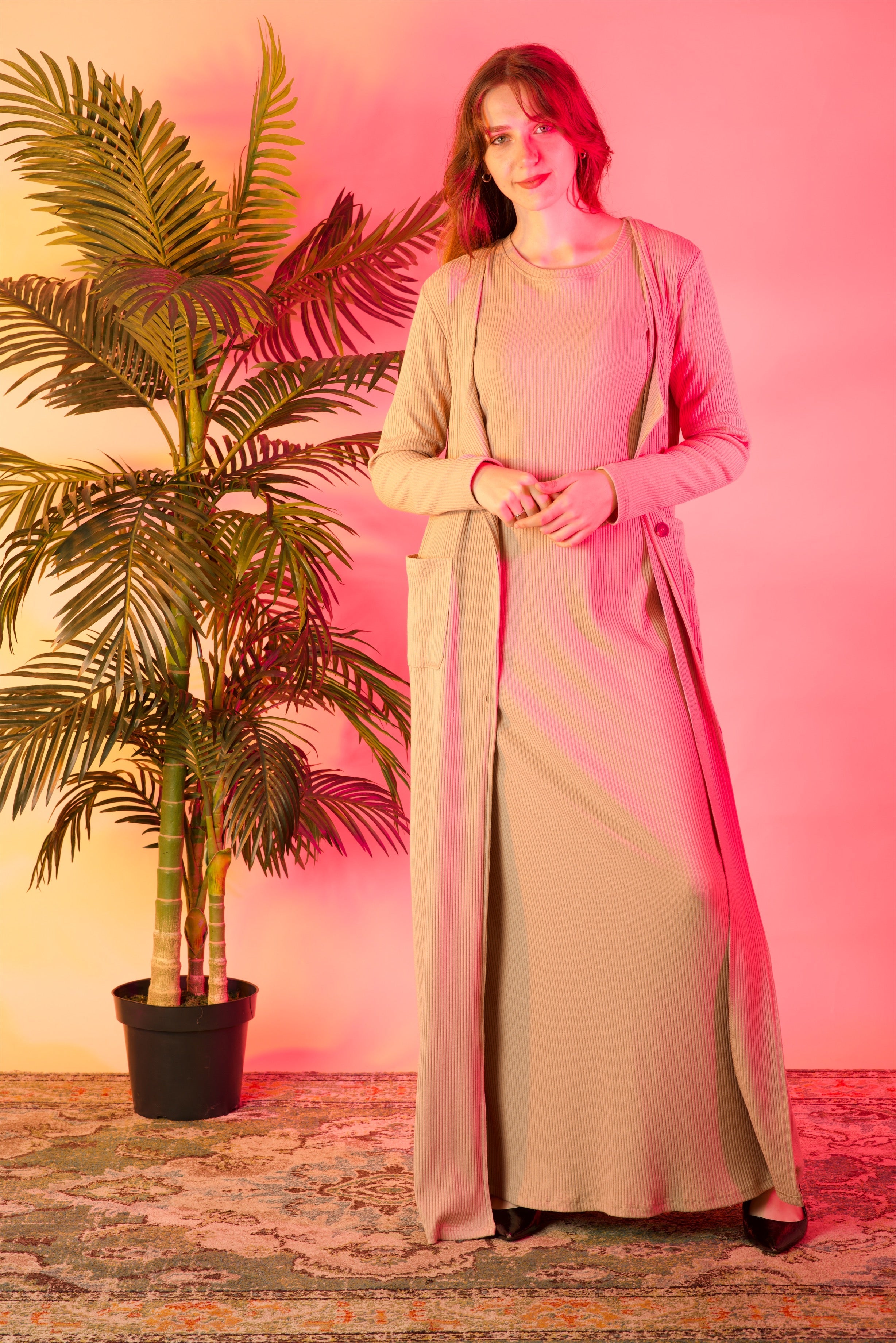 Nude unparalleled elegance matching set Kabayare