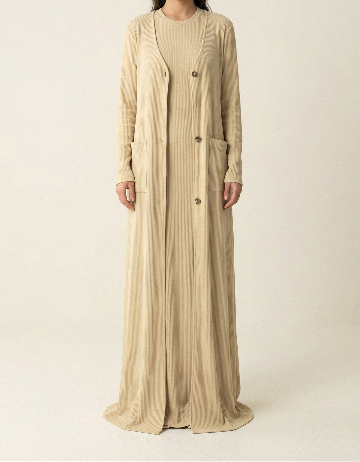Nude unparalleled elegance matching set Kabayare
