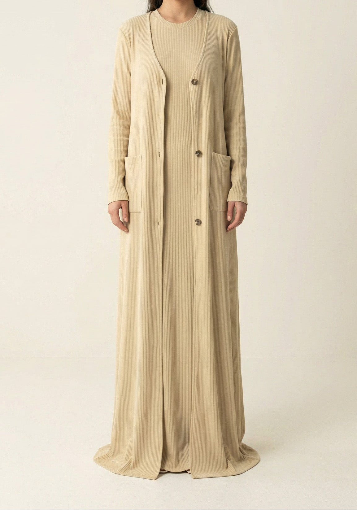 Nude unparalleled elegance matching set Kabayare