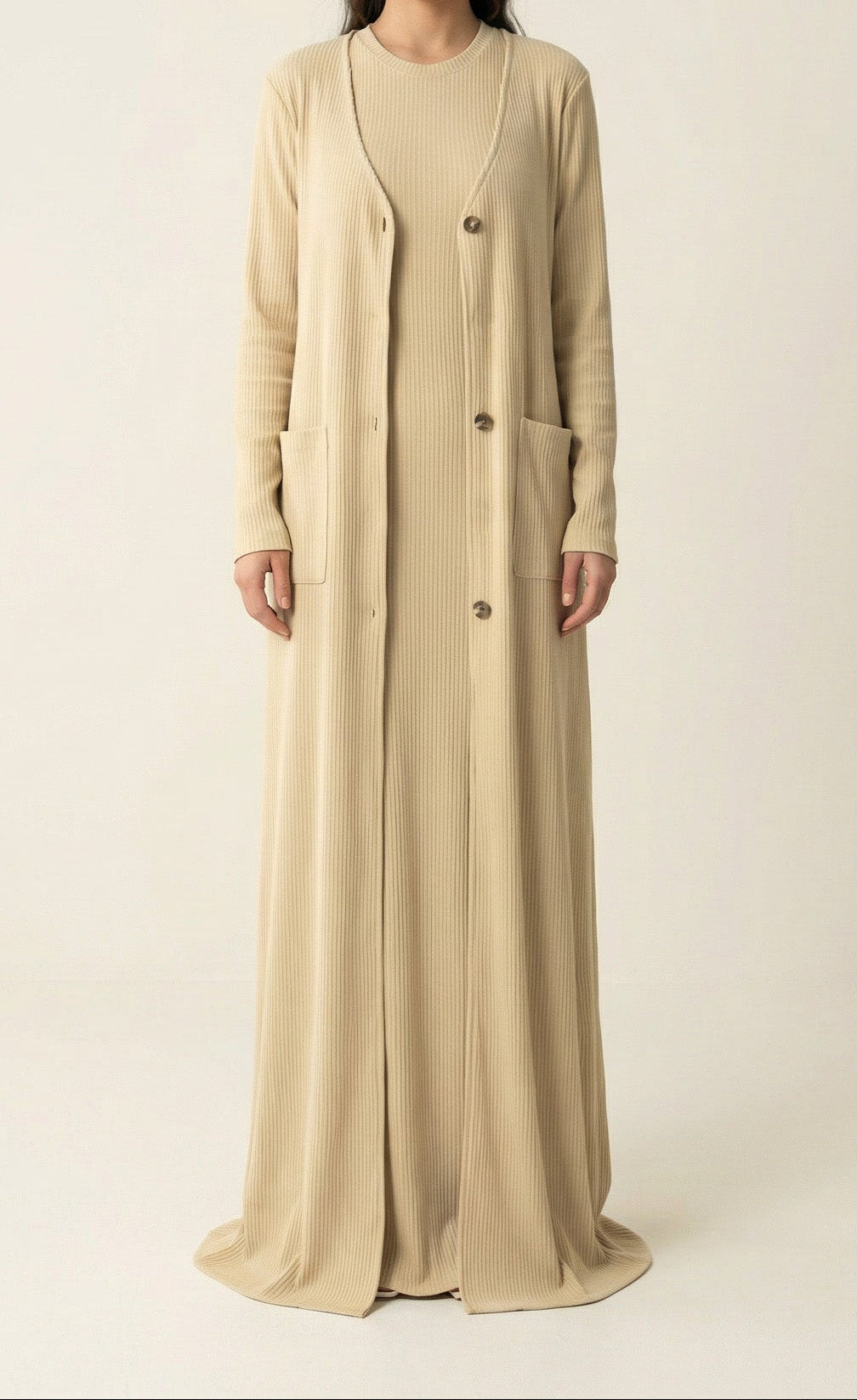 Nude unparalleled elegance matching set Kabayare