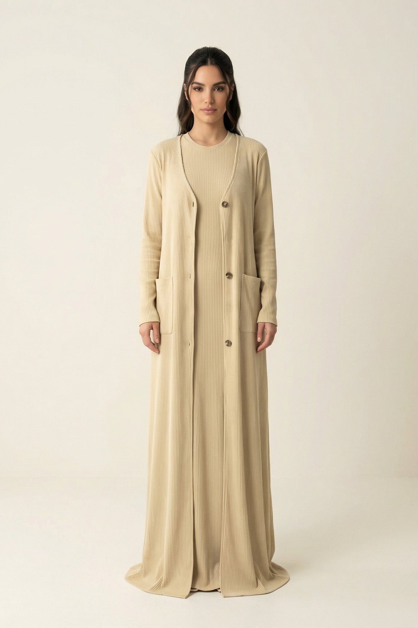 Nude unparalleled elegance matching set Kabayare