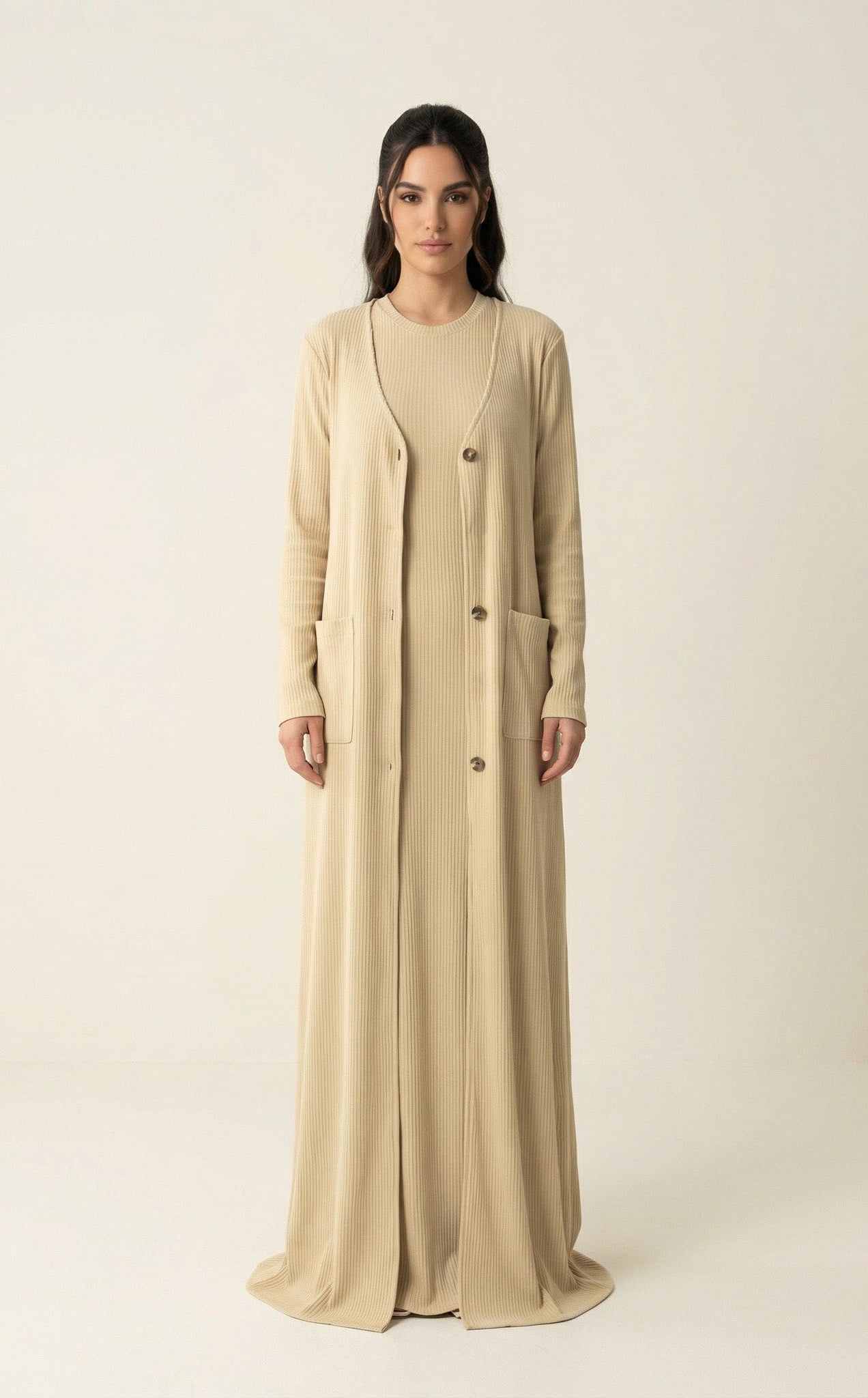 Nude unparalleled elegance matching set Kabayare