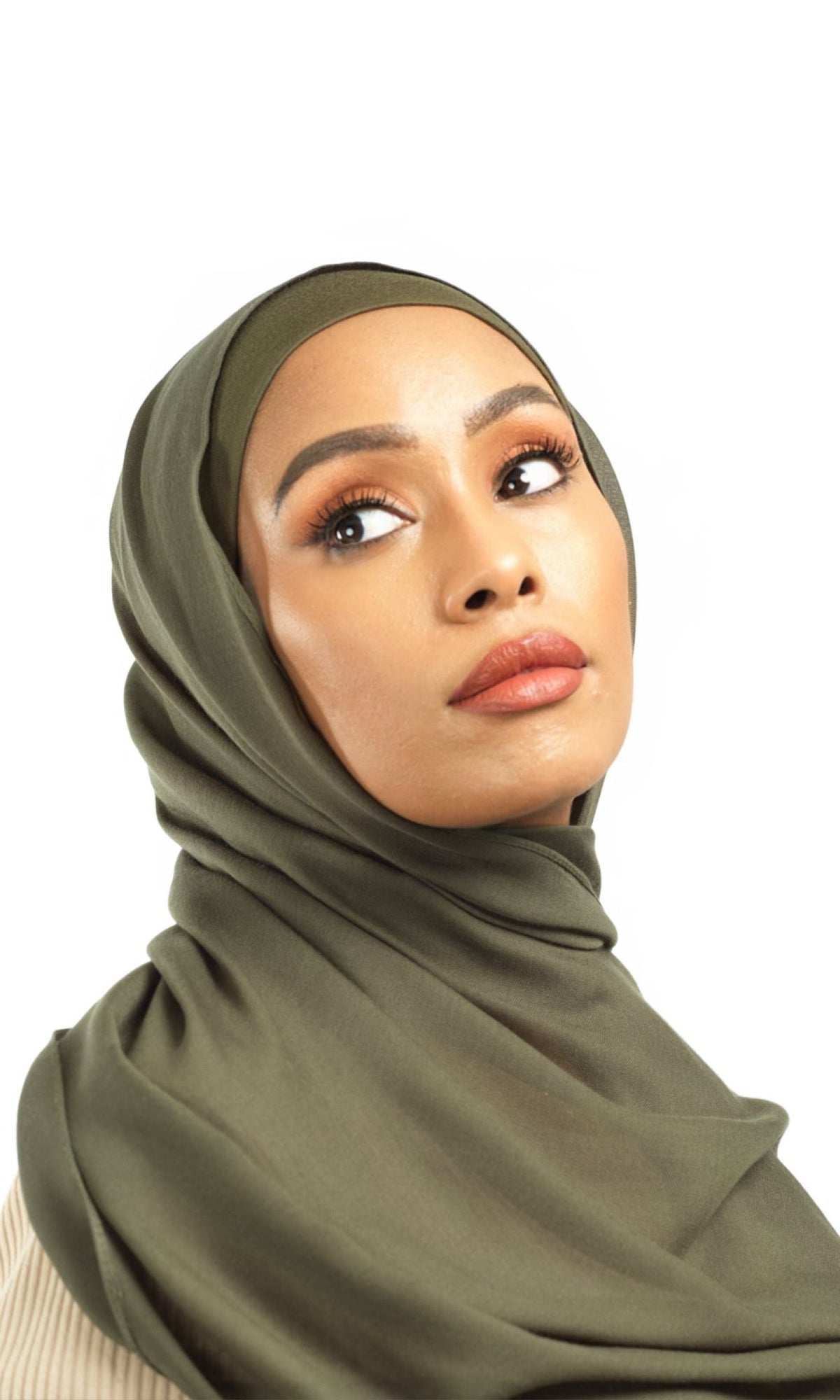 Olive Modal hijab Kabayare