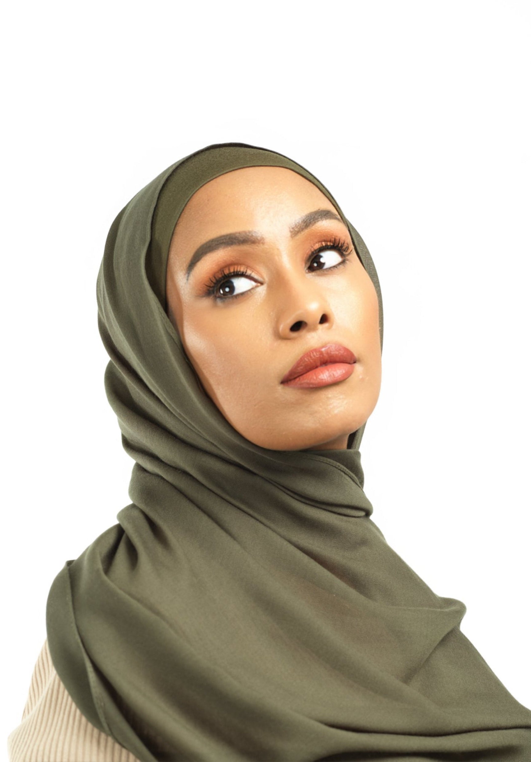 Olive Modal hijab Kabayare