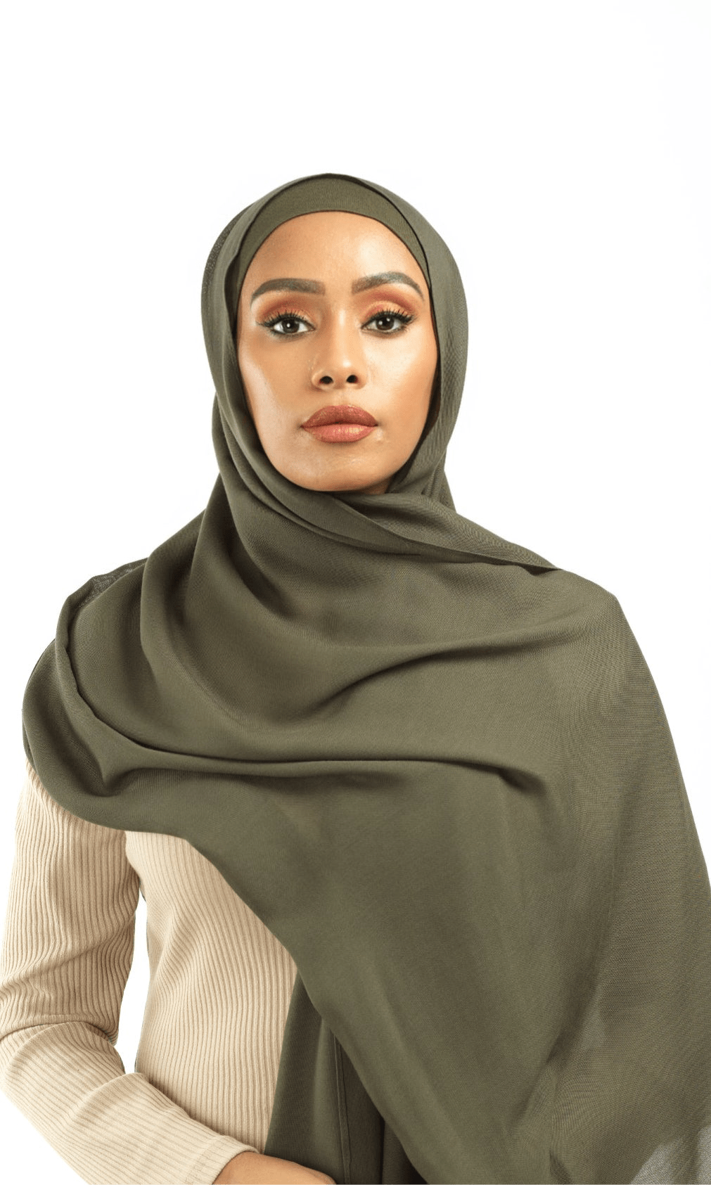 Olive Modal hijab Kabayare