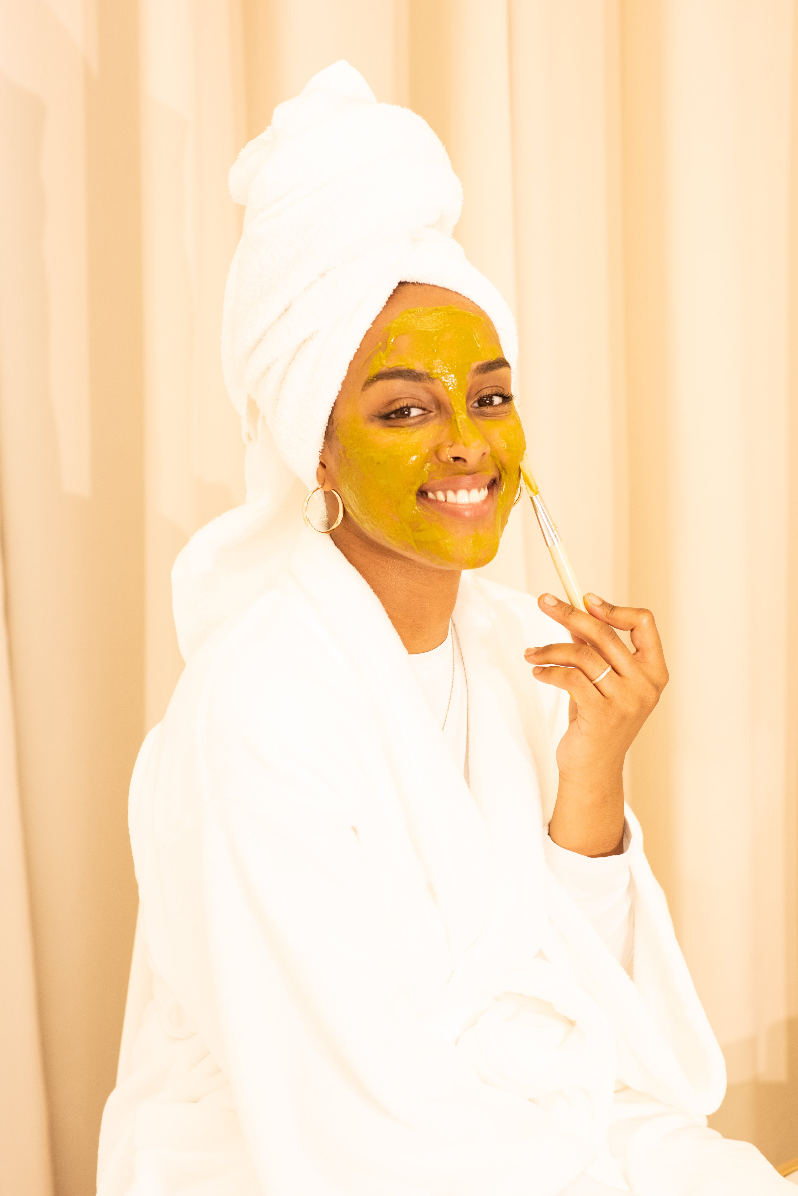Organic Qasil and Turmeric Face mask Bundle 8oz Monsun Beauty