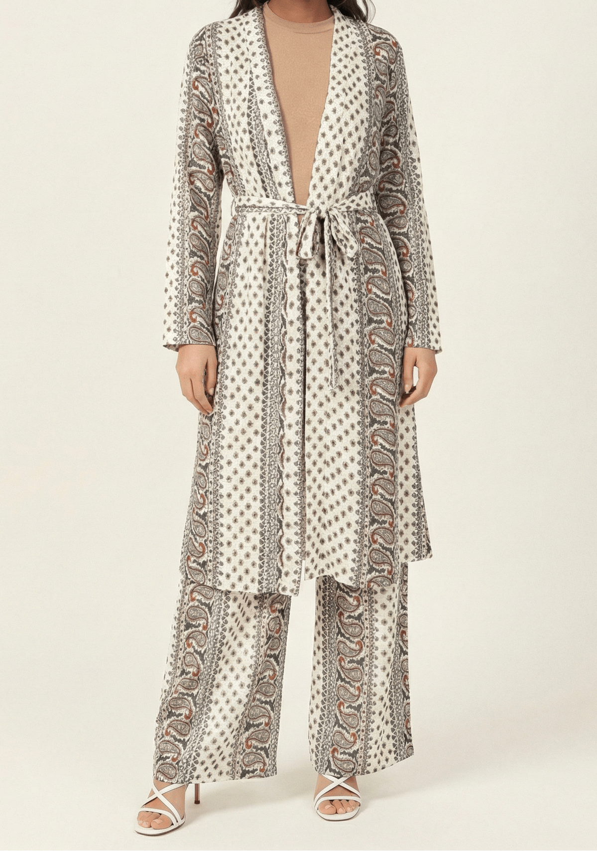Paisley print matching set Kabayare
