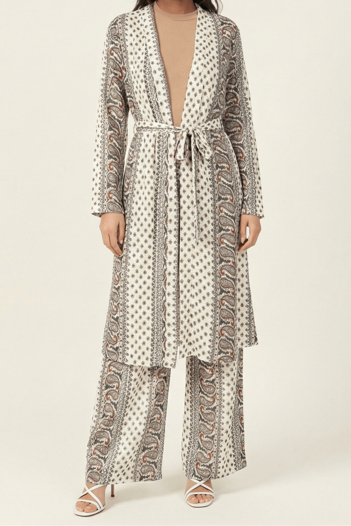 Paisley print matching set Kabayare