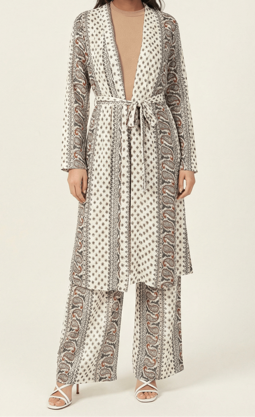 Paisley print matching set Kabayare