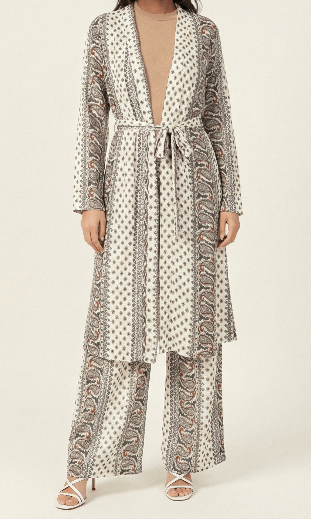 Paisley print matching set Kabayare