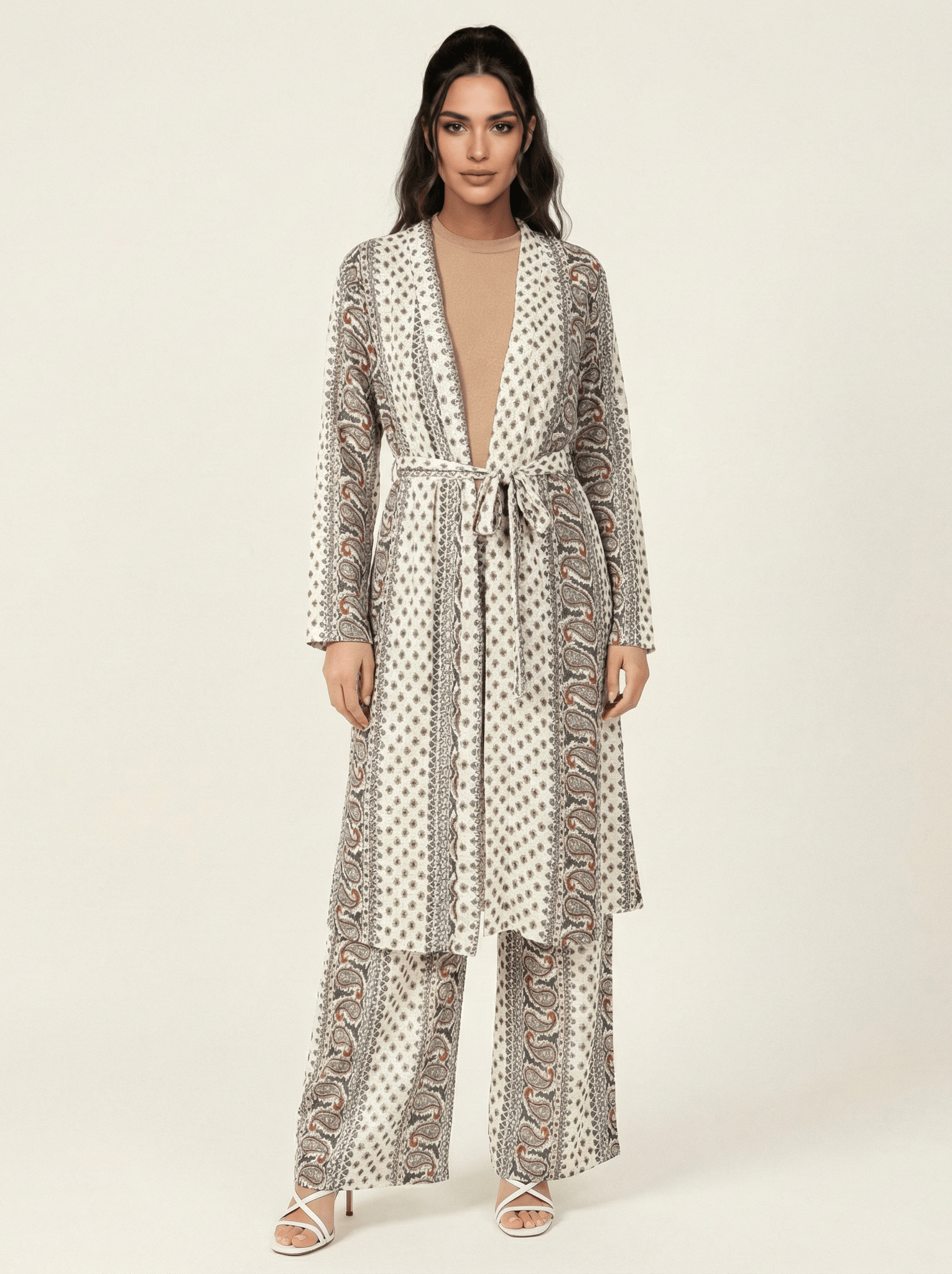 Paisley print matching set Kabayare