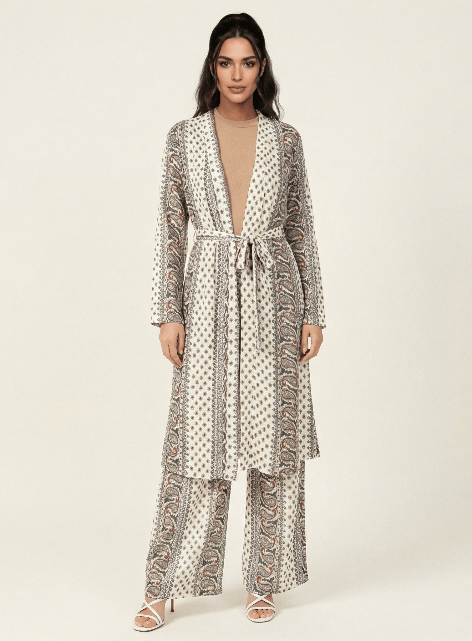 Paisley print matching set Kabayare