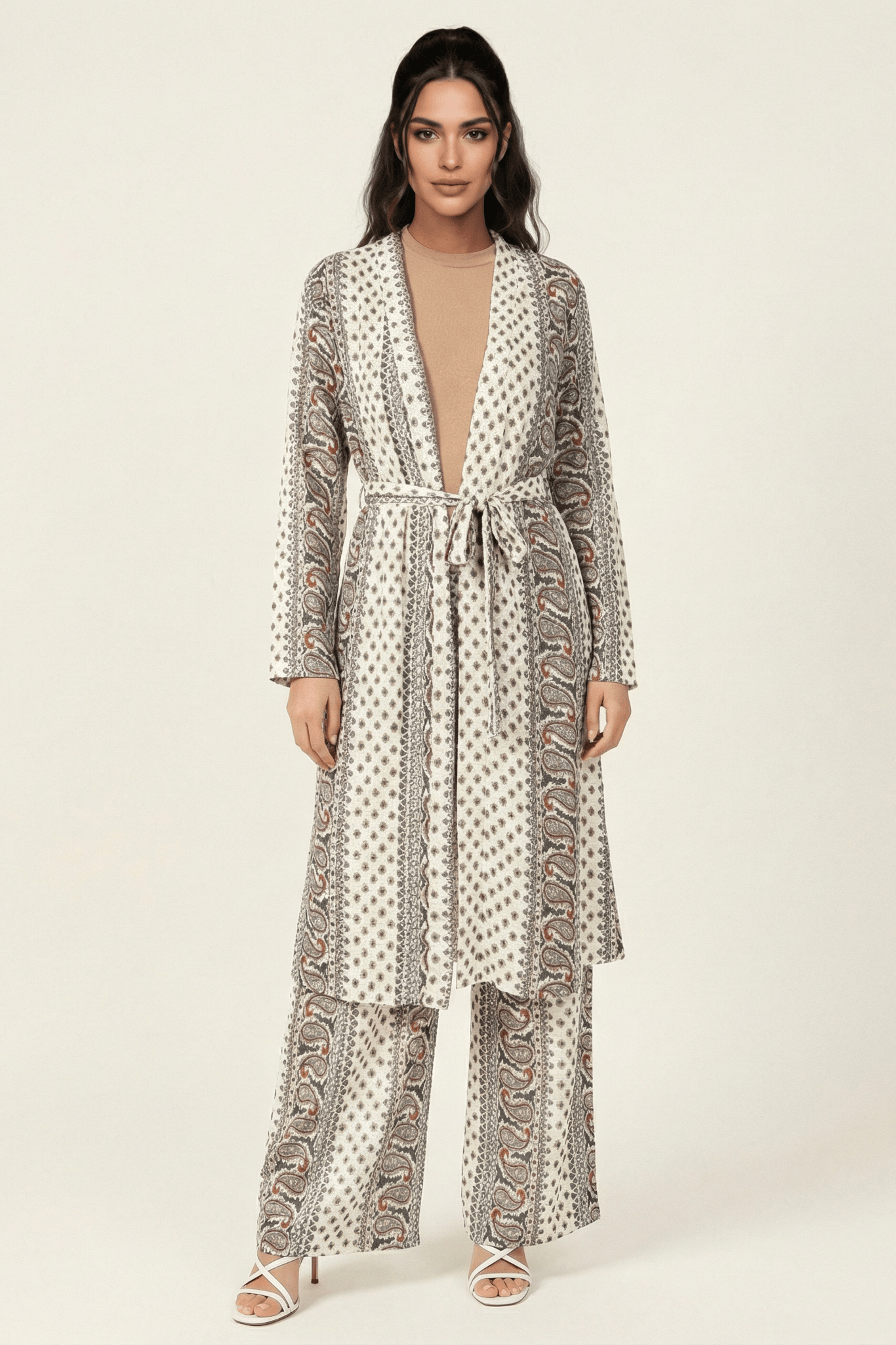 Paisley print matching set Kabayare