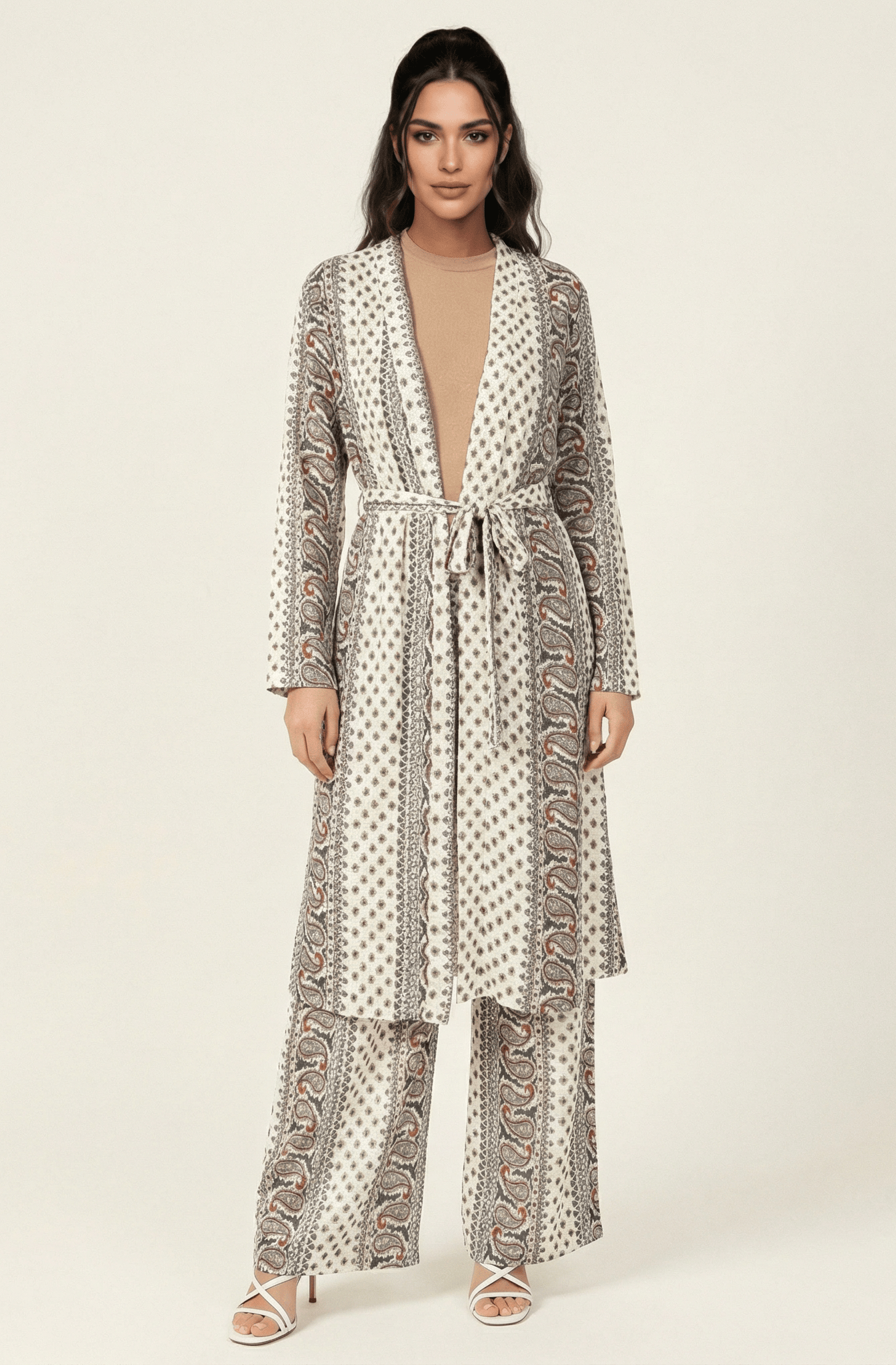 Paisley print matching set Kabayare