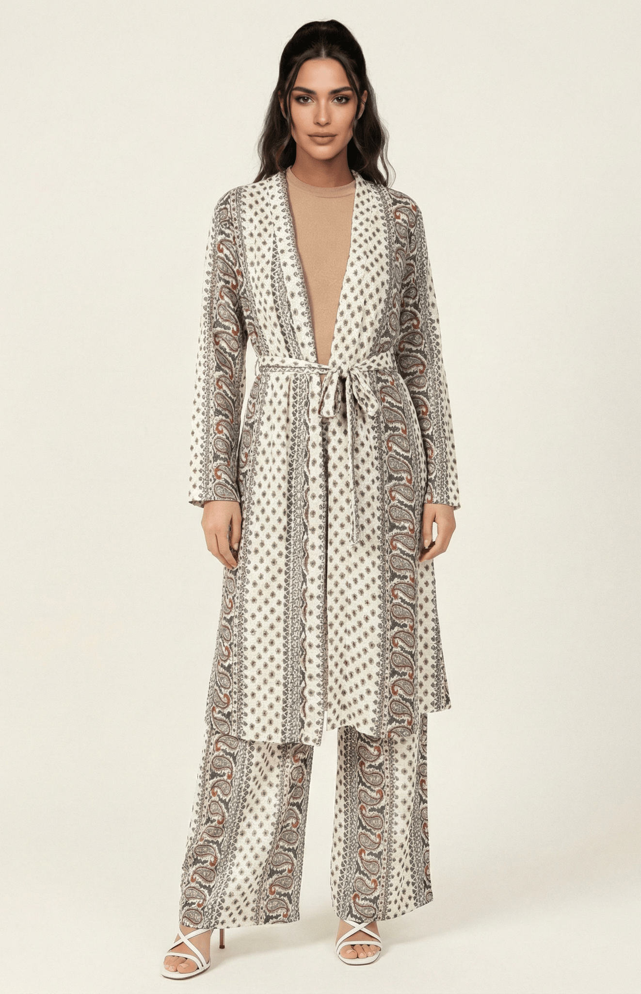 Paisley print matching set Kabayare