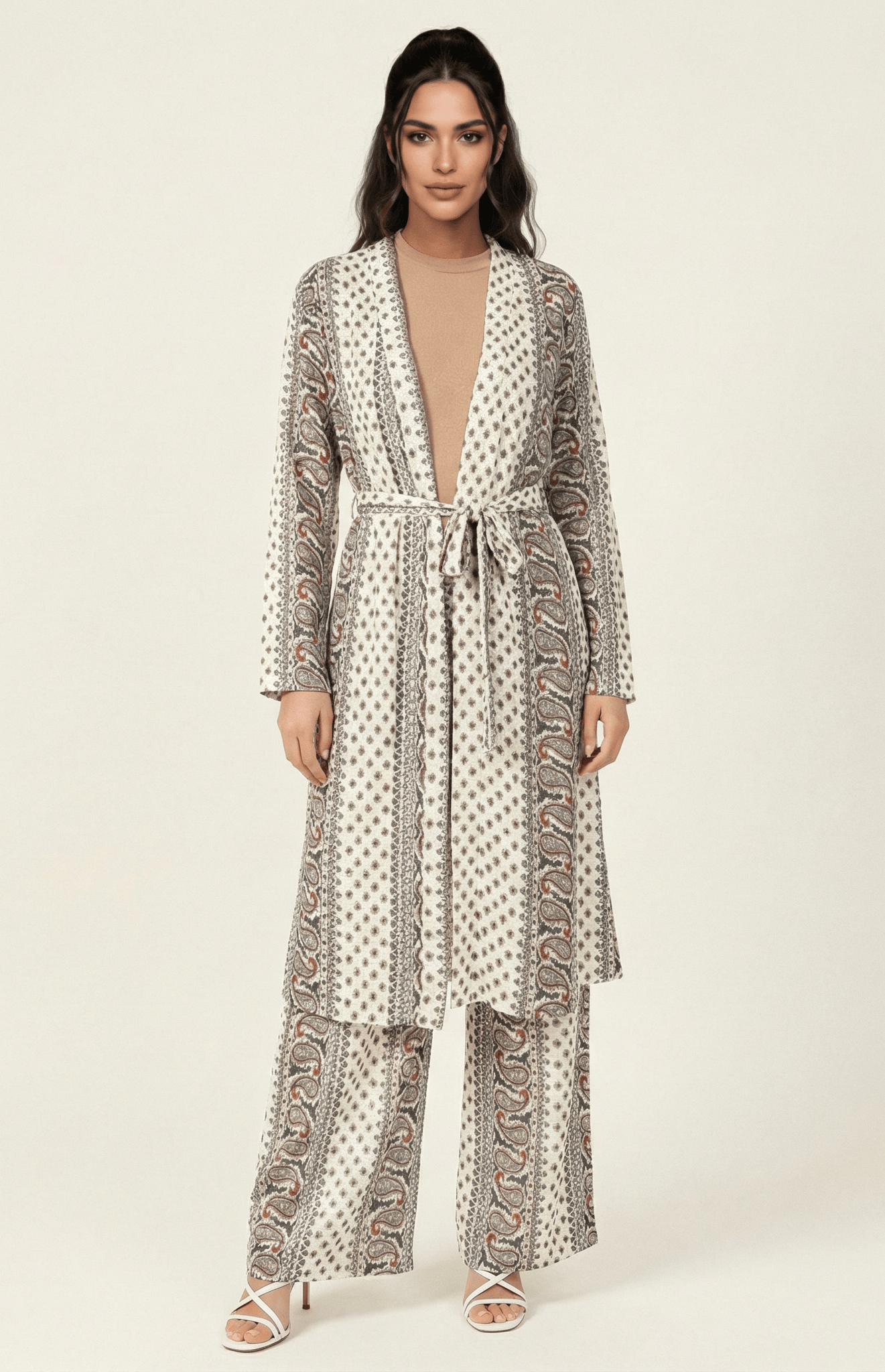 Paisley print matching set Kabayare