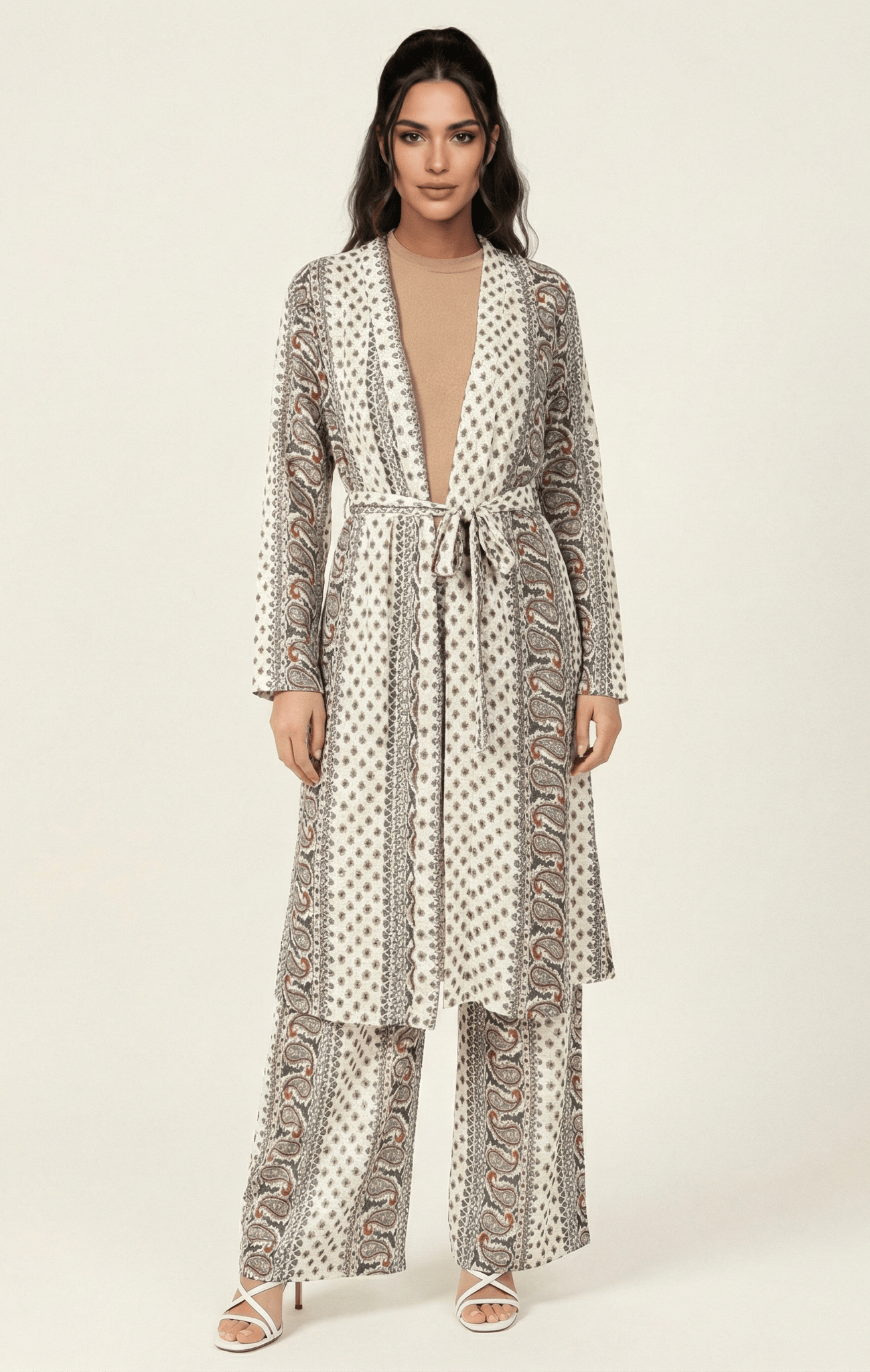 Paisley print matching set Kabayare