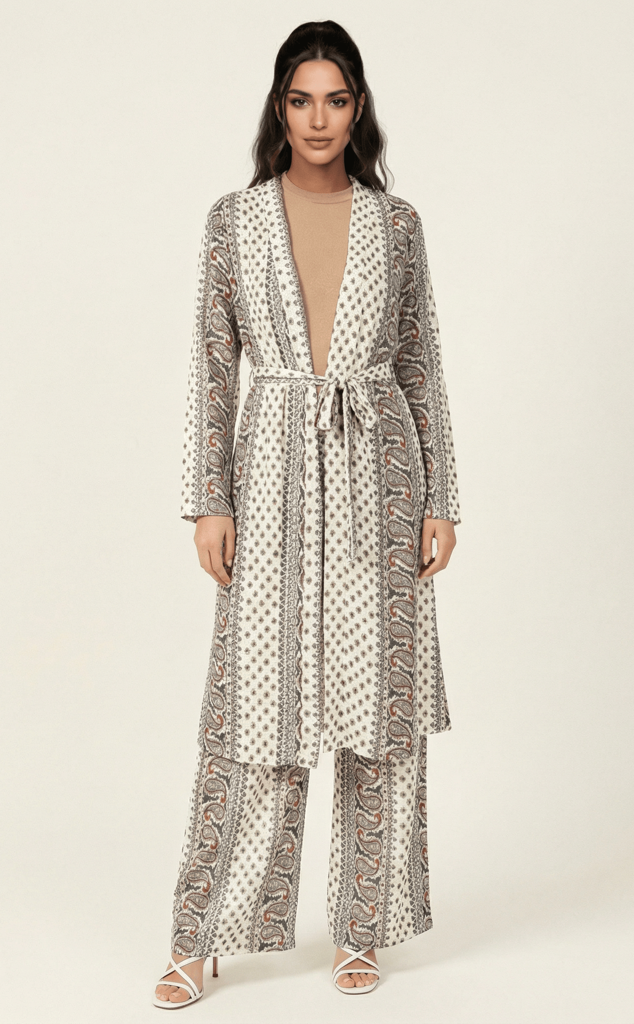 Paisley print matching set Kabayare