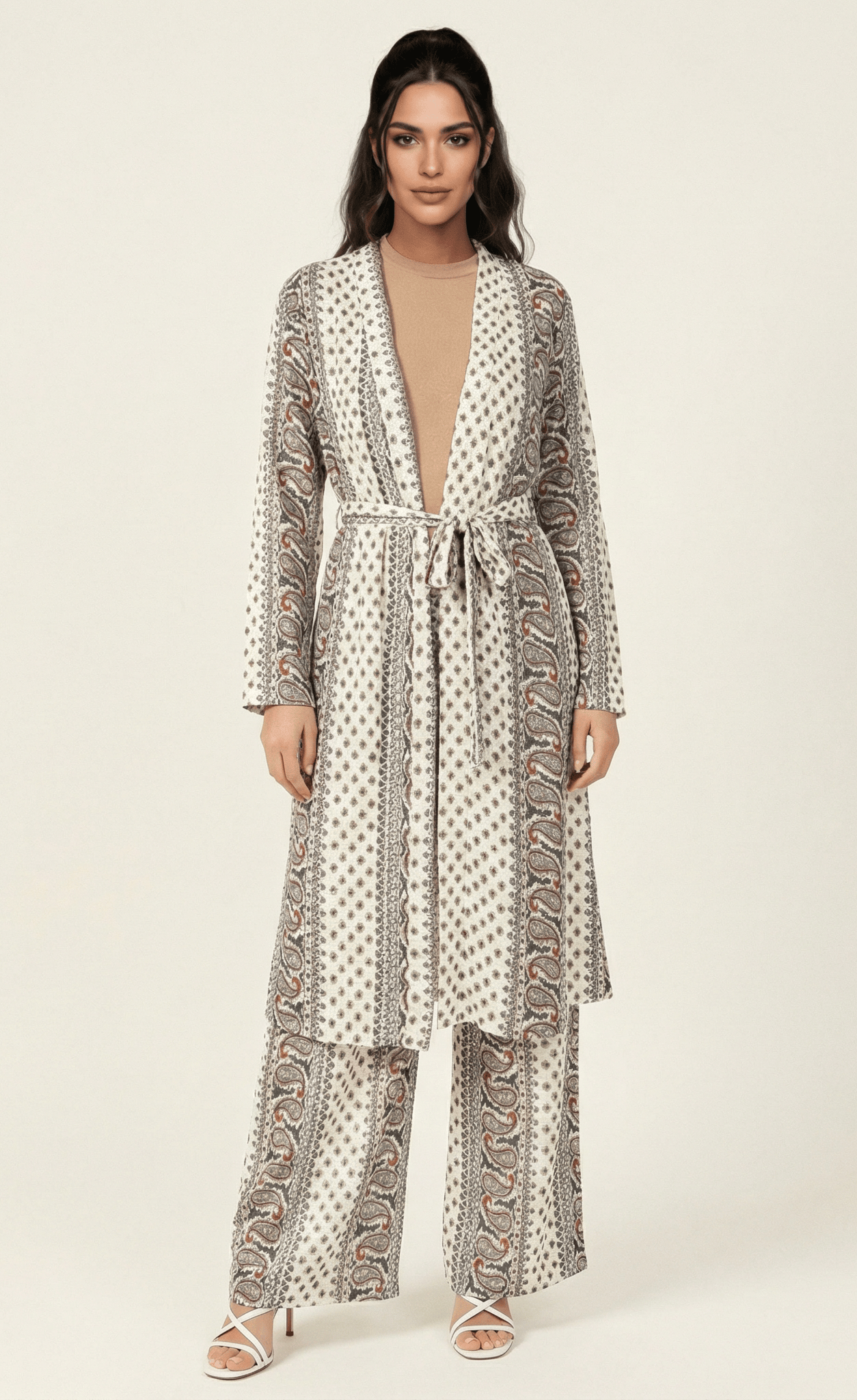 Paisley print matching set Kabayare