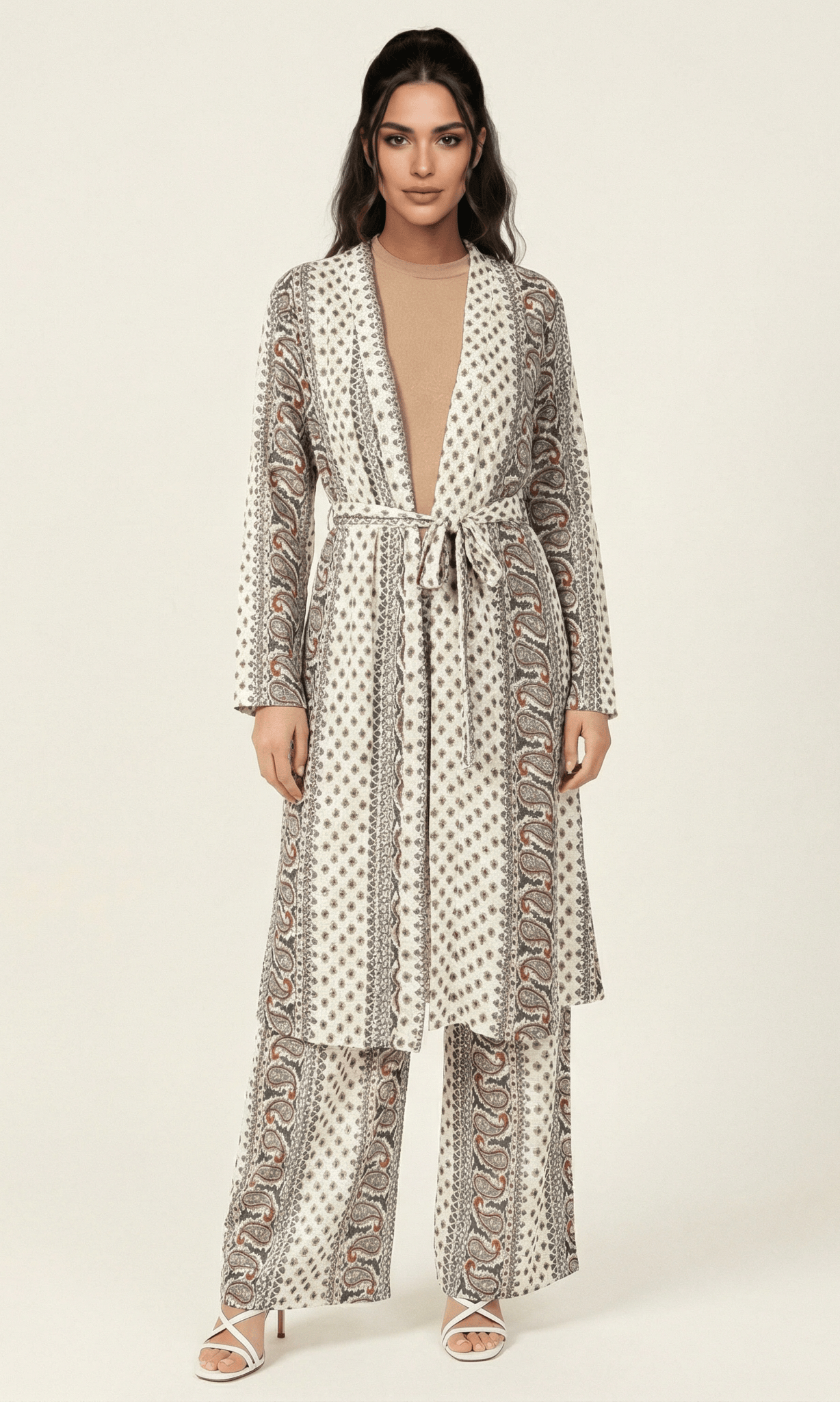 Paisley print matching set Kabayare