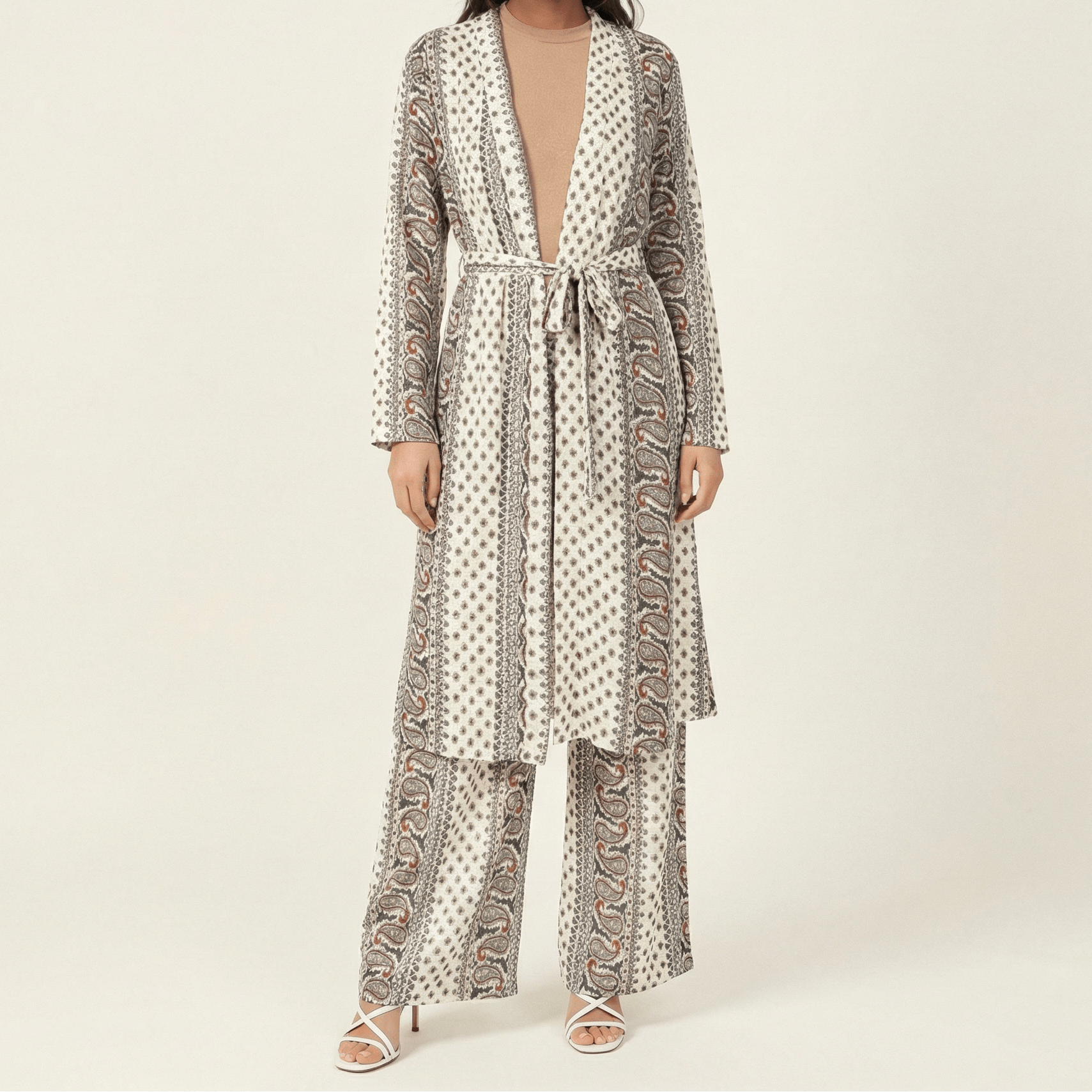Paisley print matching set Kabayare