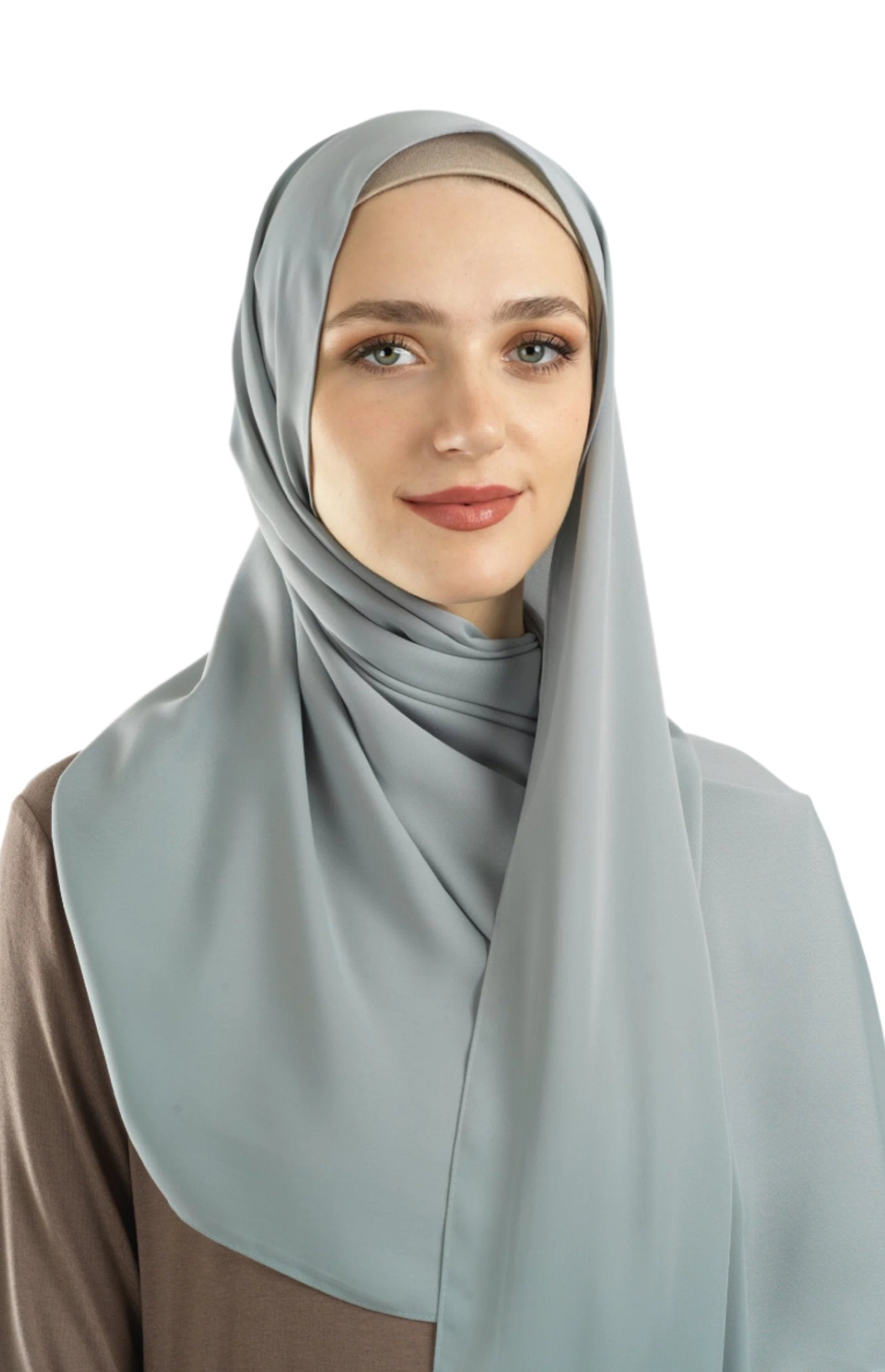 Pastel blue Korean Nida hijab Kabayare