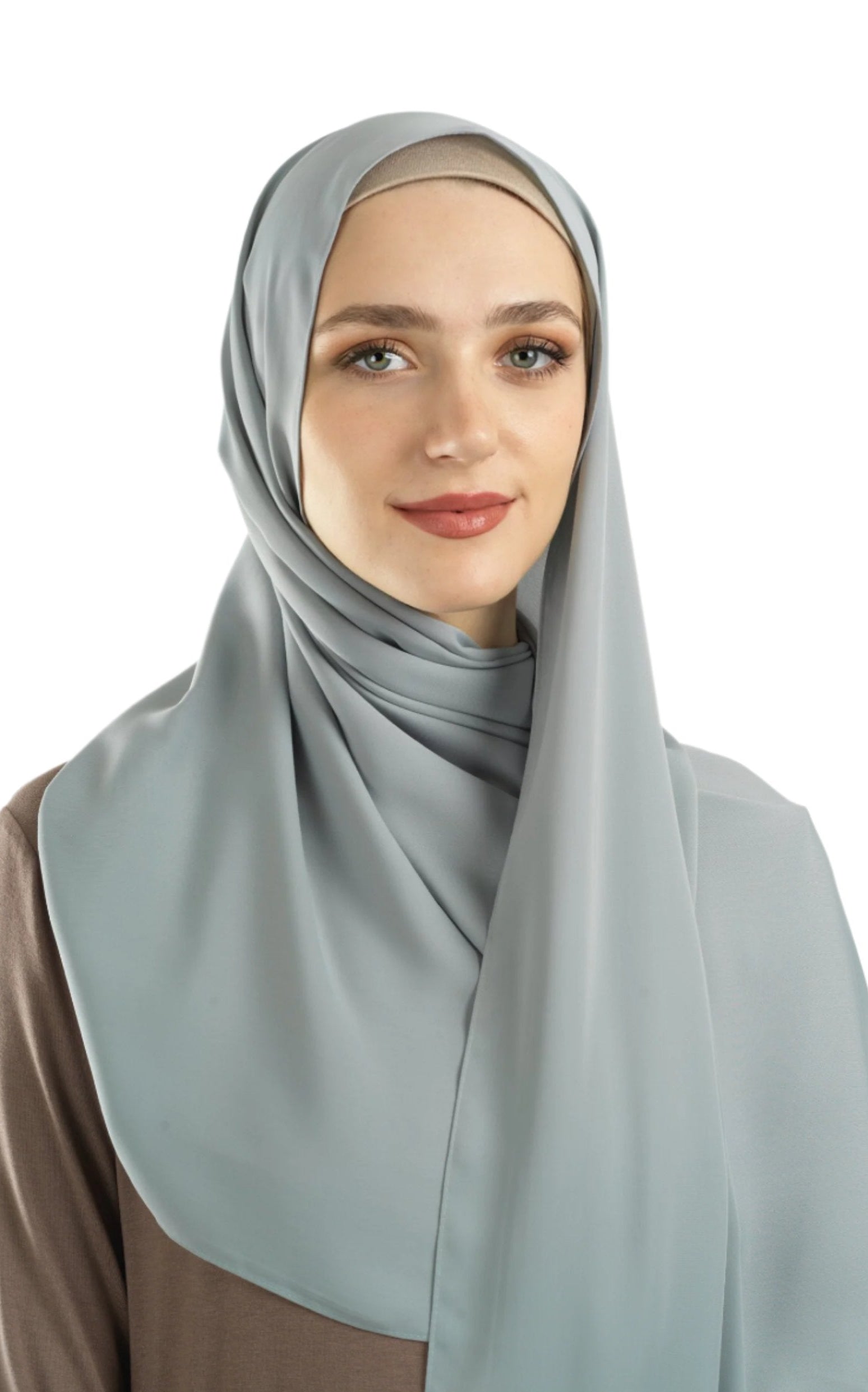 Pastel blue Korean Nida hijab Kabayare