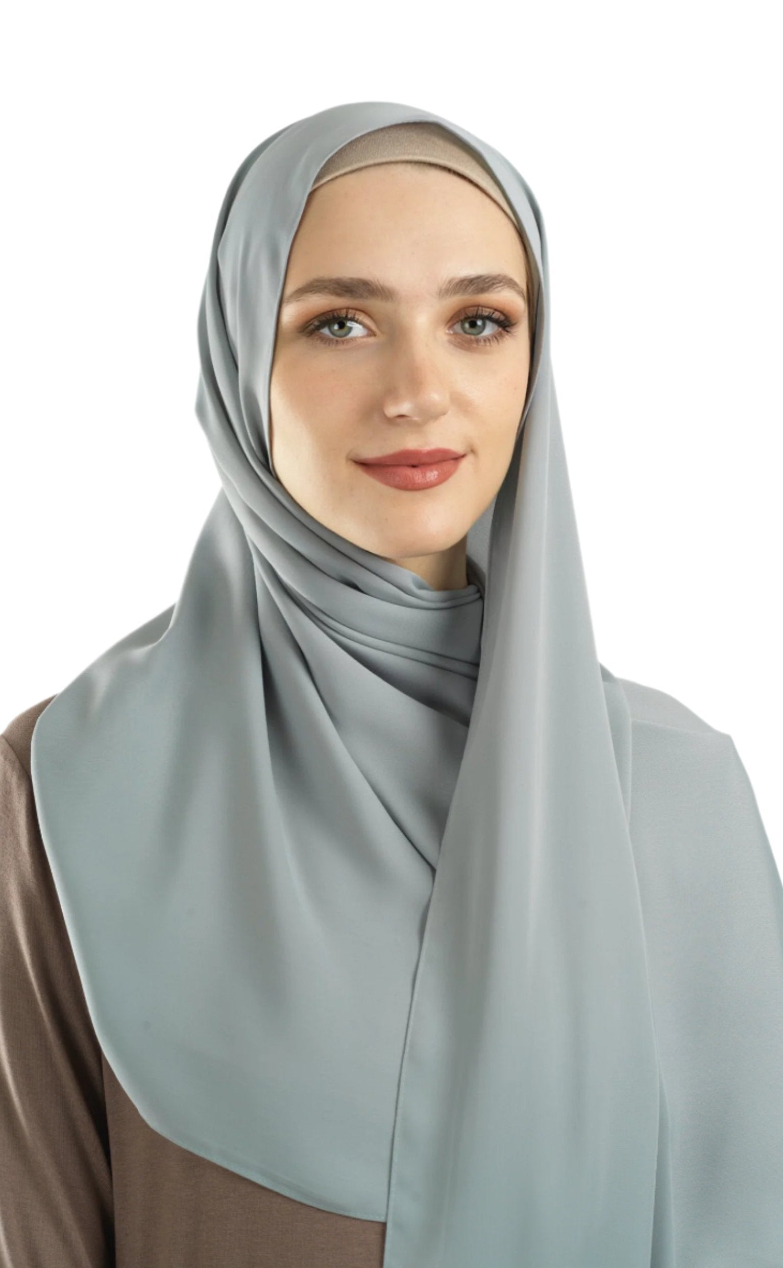 Pastel blue Korean Nida hijab Kabayare