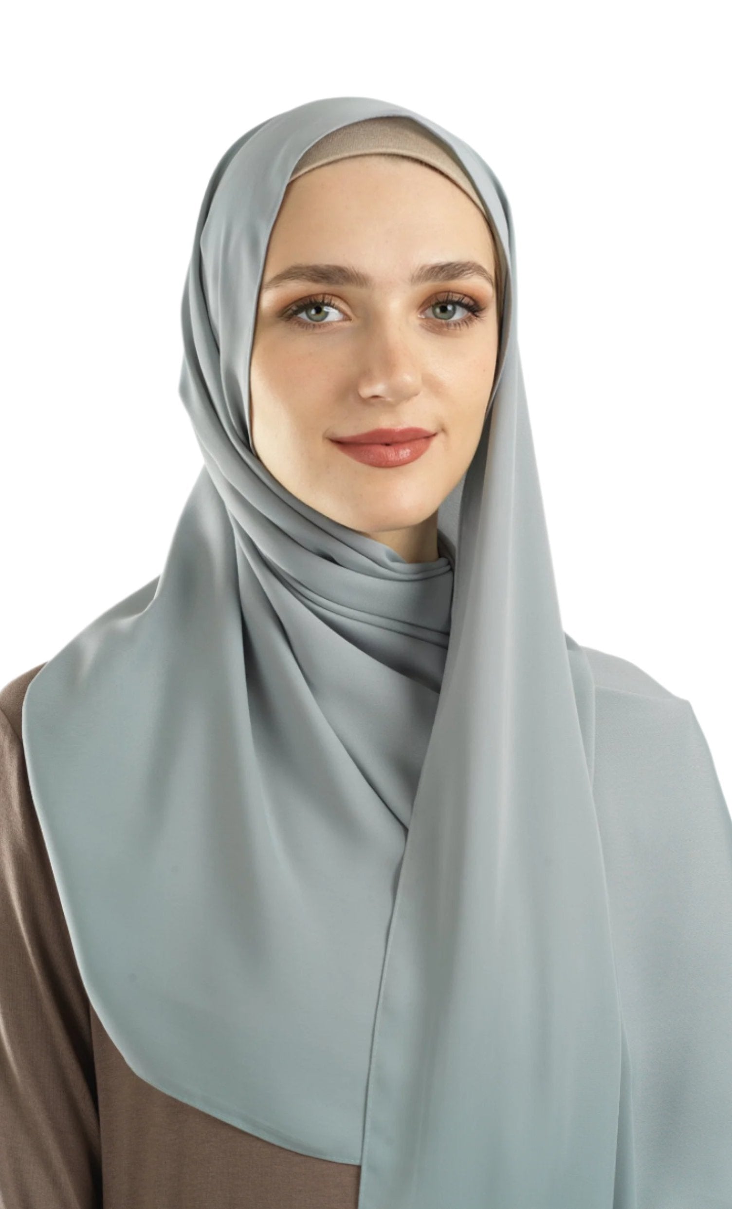 Pastel blue Korean Nida hijab Kabayare