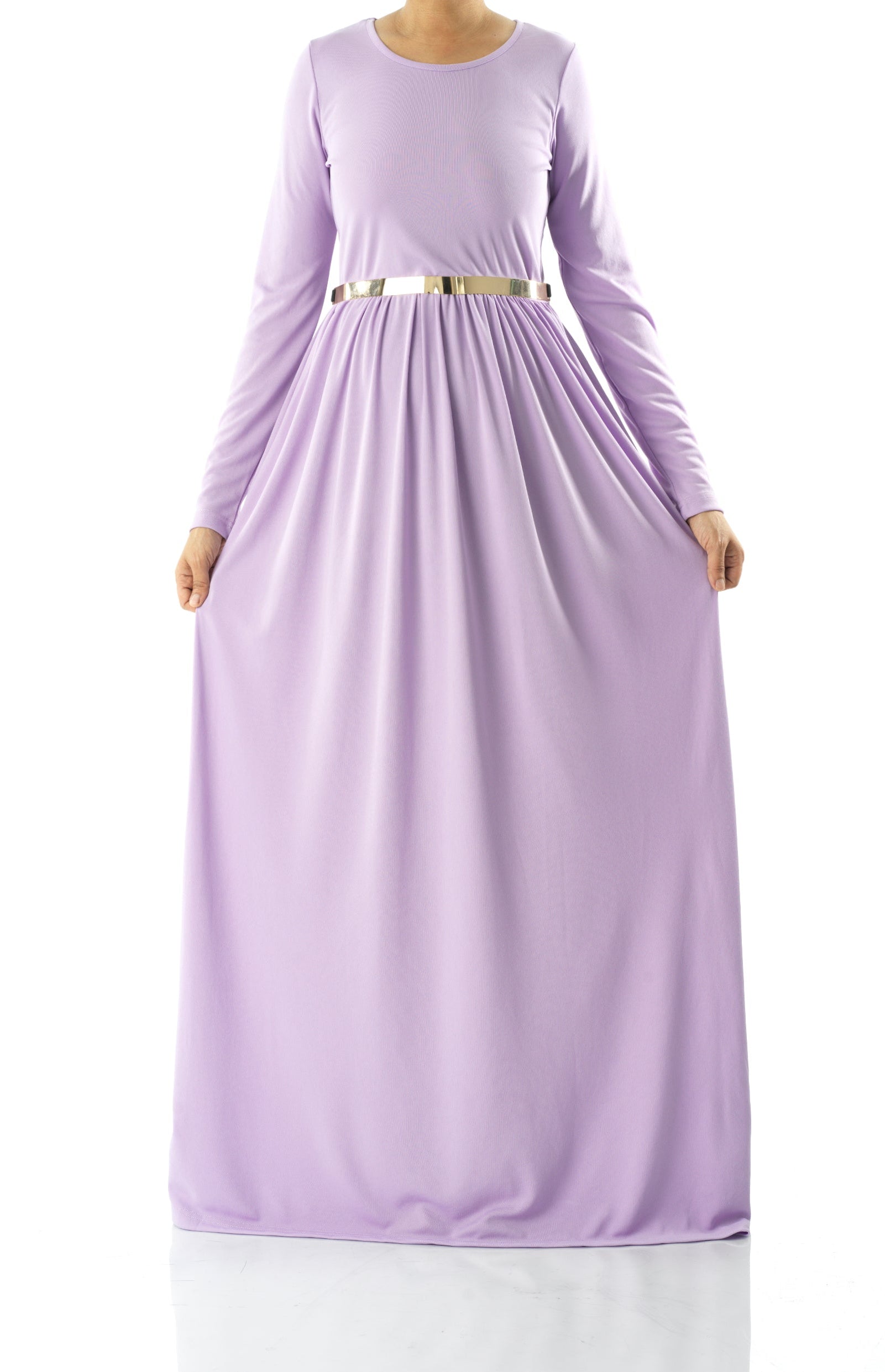 Pastel Lilac original Milk Silk Maxi Dress Kabayare