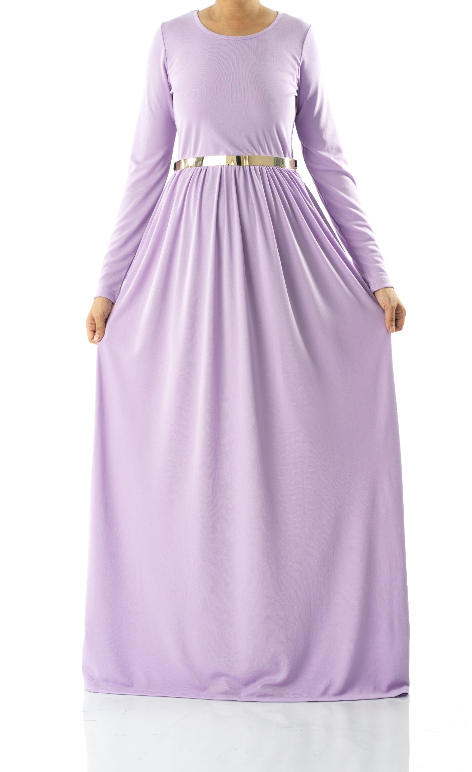 Pastel Lilac original Milk Silk Maxi Dress Kabayare