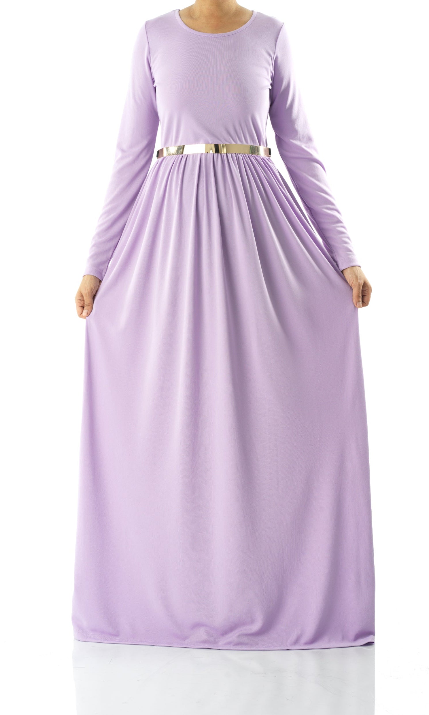 Pastel Lilac original Milk Silk Maxi Dress Kabayare